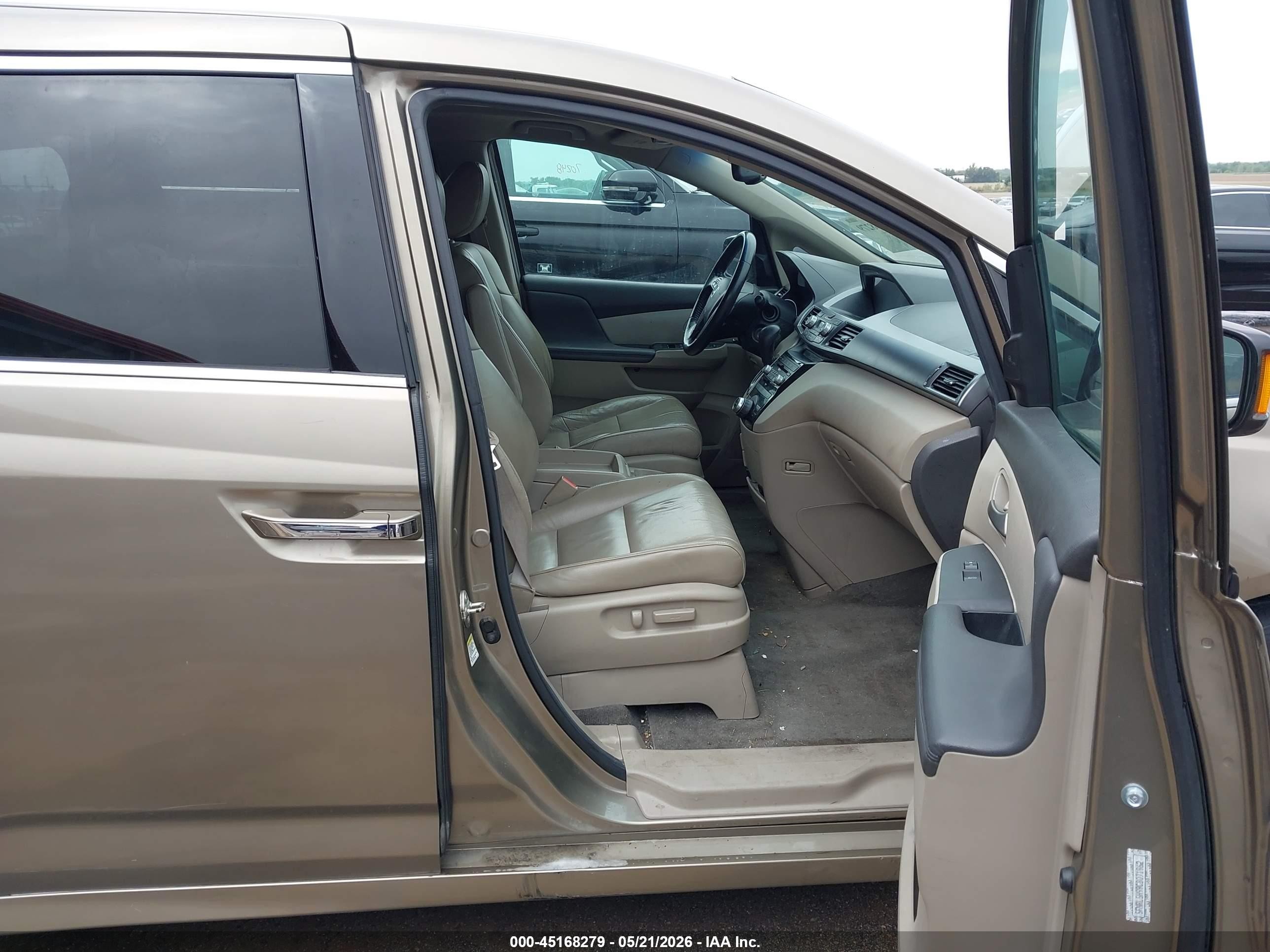 2012 Honda Odyssey Touring/touring Elite Brown vin: 5FNRL5H99CB071962