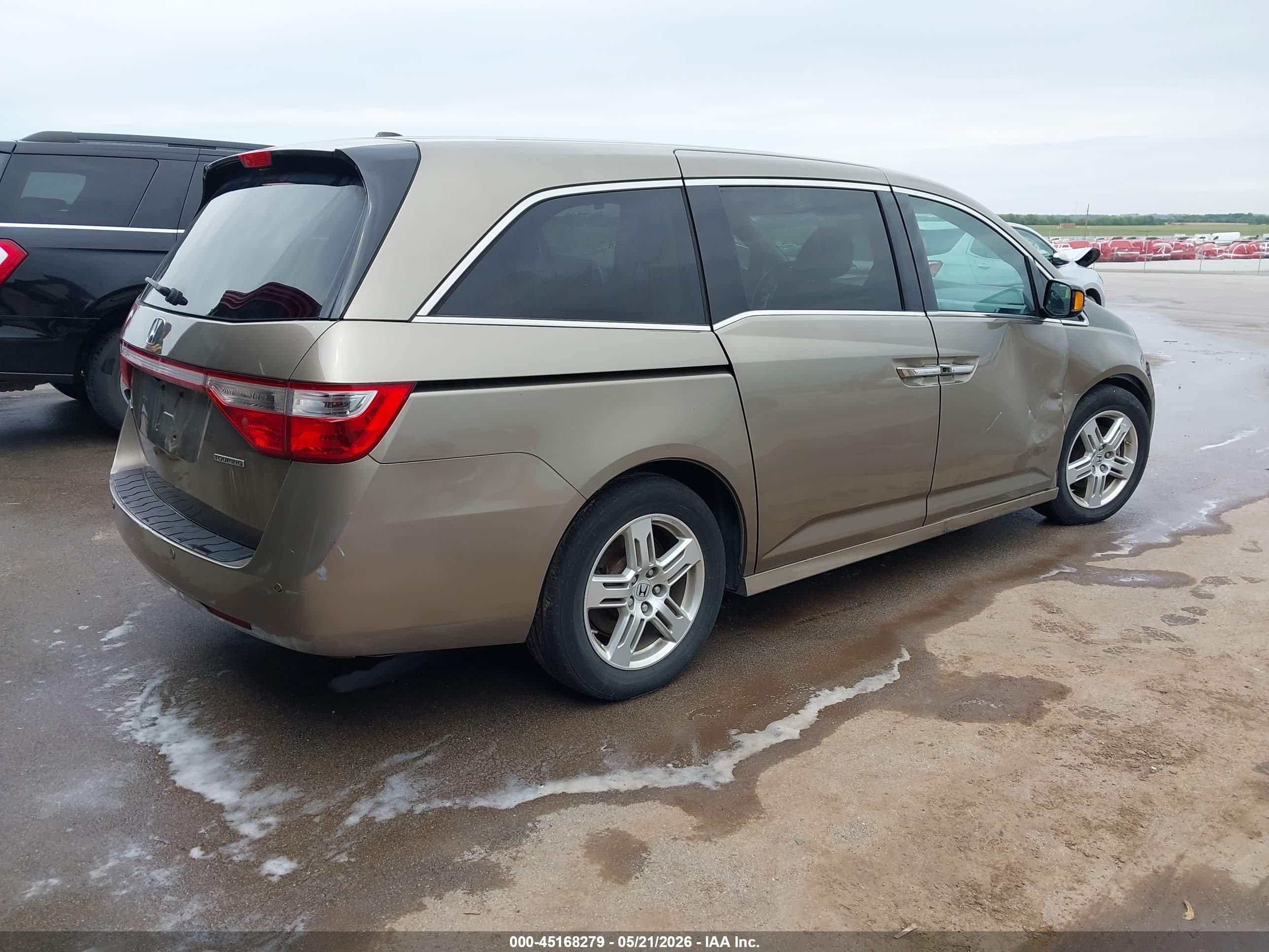 2012 Honda Odyssey Touring/touring Elite Brown vin: 5FNRL5H99CB071962