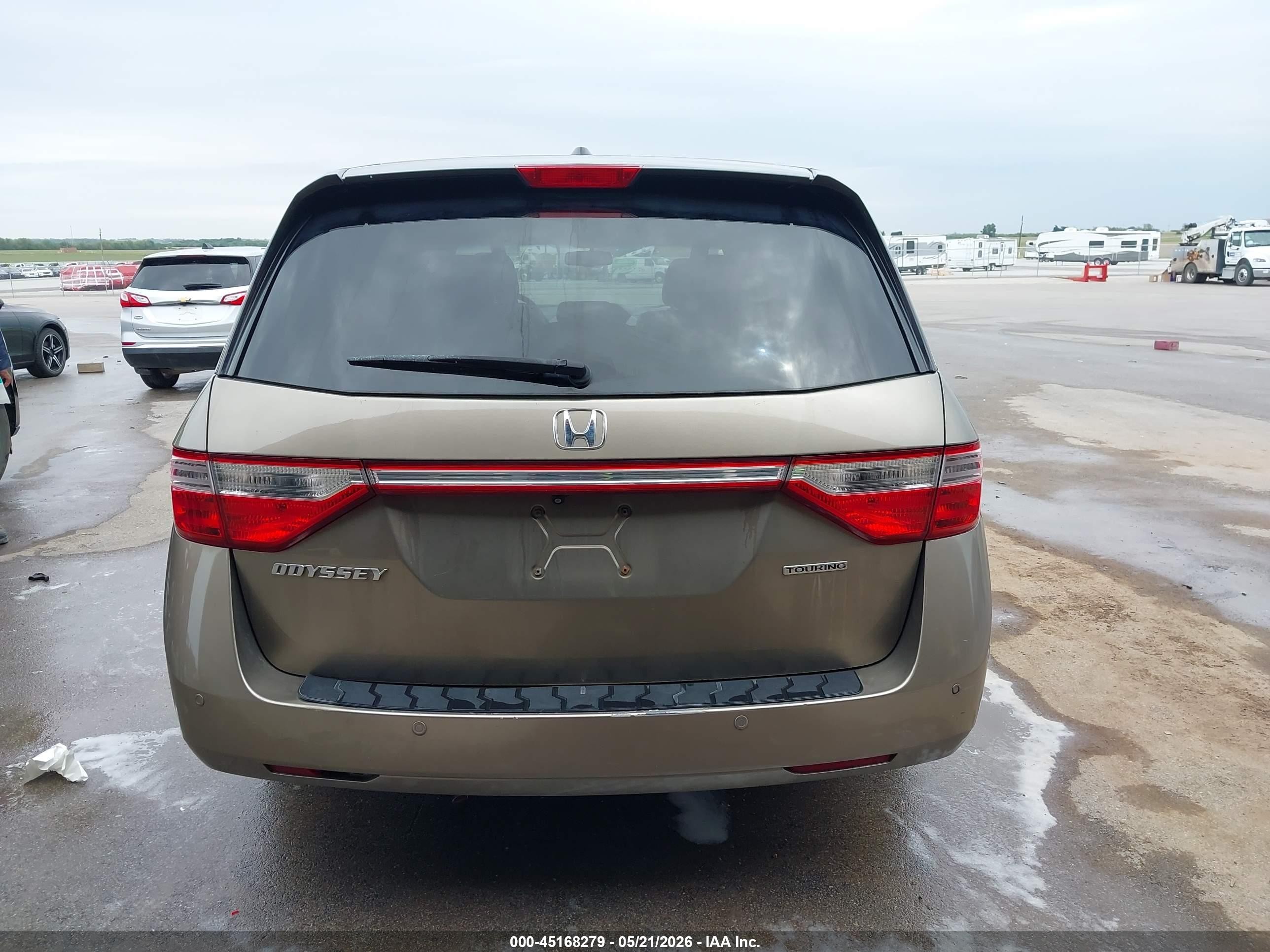 2012 Honda Odyssey Touring/touring Elite Brown vin: 5FNRL5H99CB071962