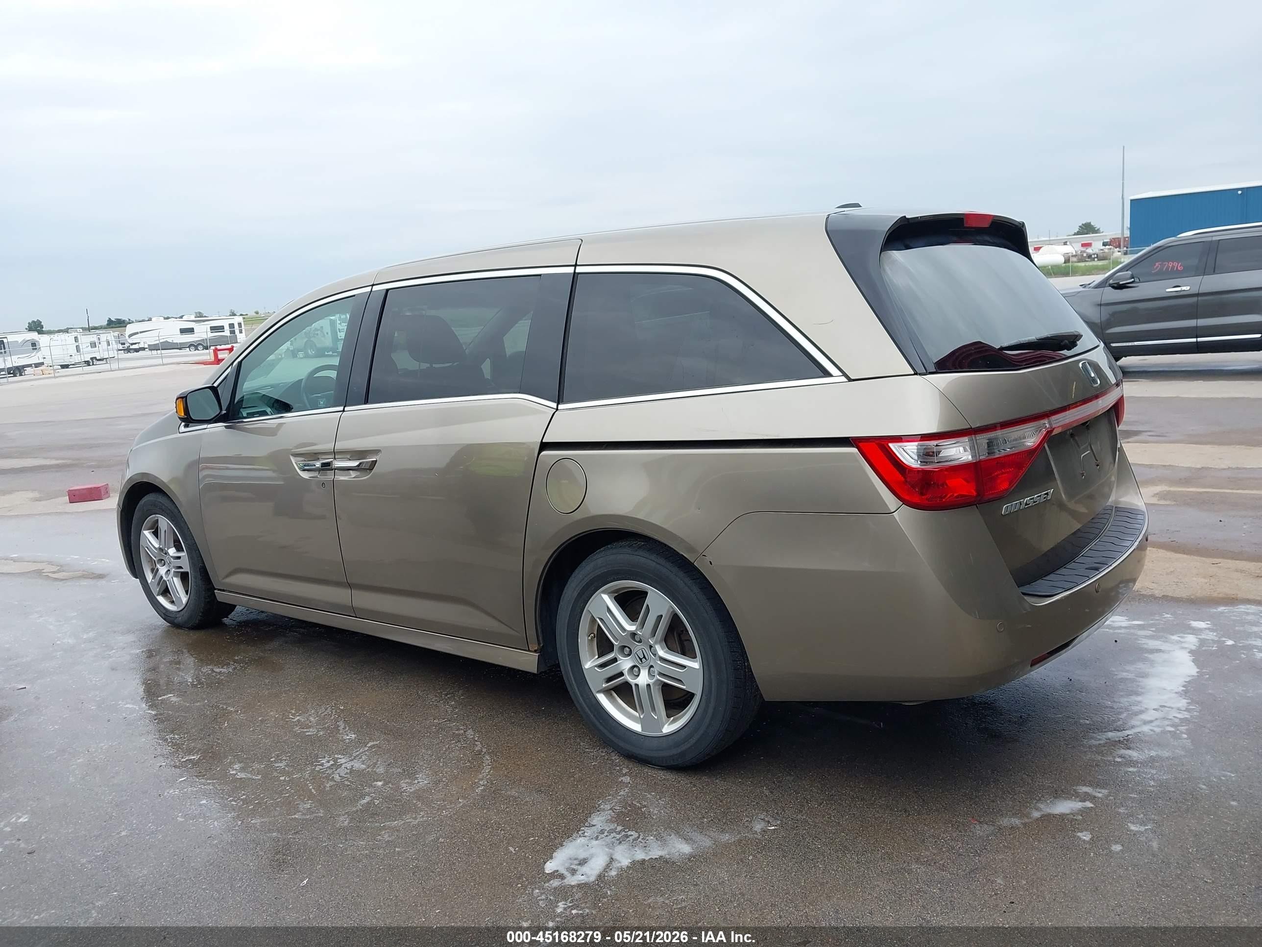 2012 Honda Odyssey Touring/touring Elite Brown vin: 5FNRL5H99CB071962