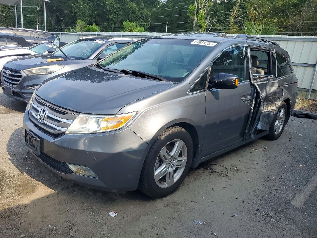2012 Honda Odyssey Touring Серый vin: 5FNRL5H99CB075381