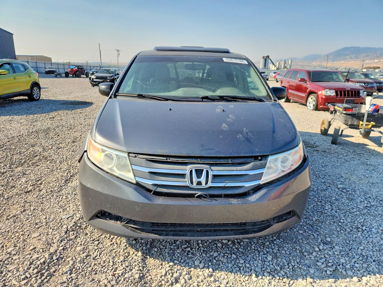 2012 Honda Odyssey Touring Gray vin: 5FNRL5H99CB122778