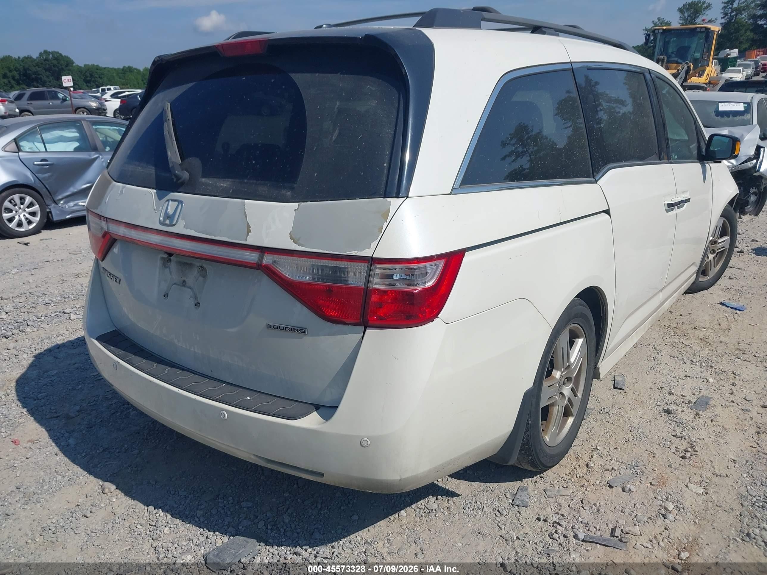 2012 Honda Odyssey Touring/touring Elite White vin: 5FNRL5H99CB131660