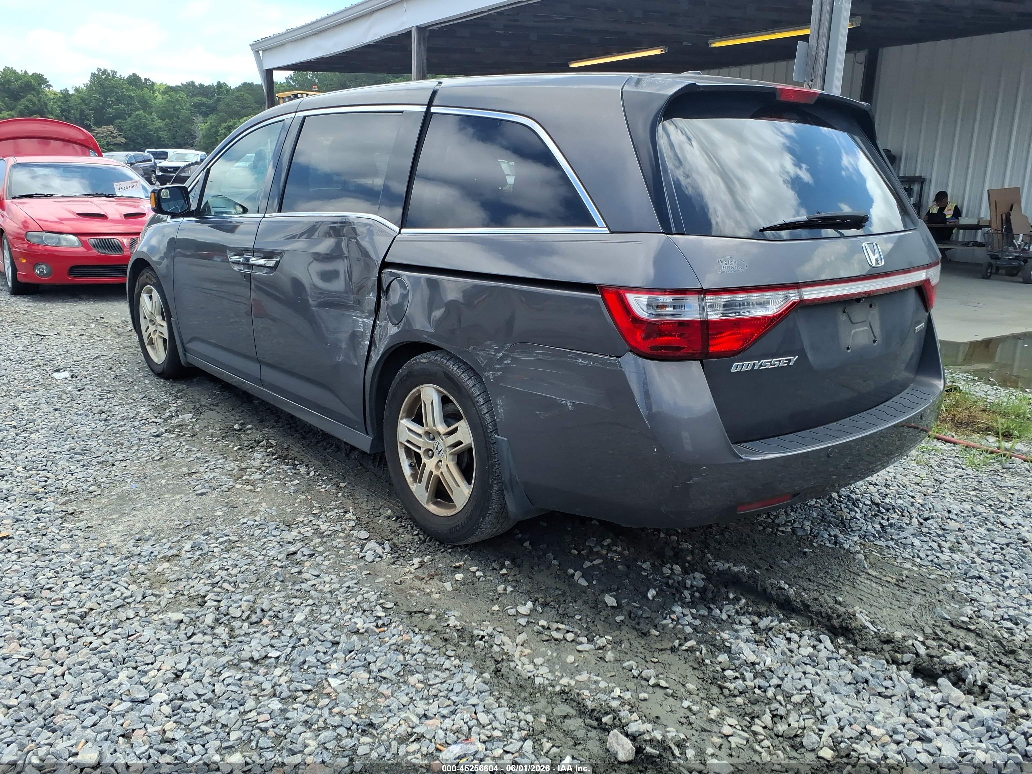 2013 Honda Odyssey Touring/touring Elite Gray vin: 5FNRL5H99DB004263