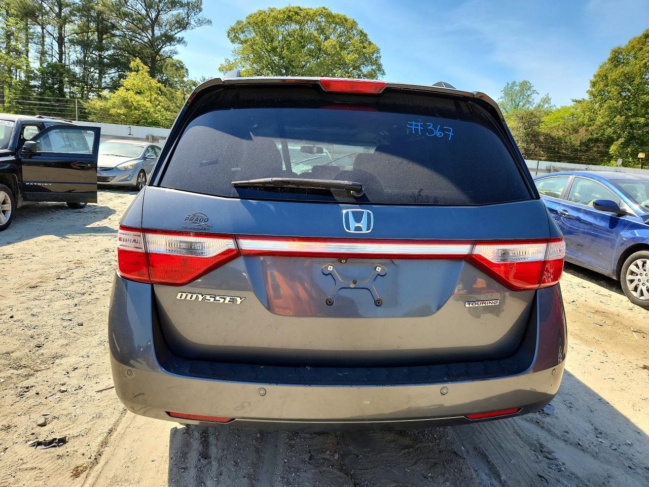 2013 Honda Odyssey Touring Gray vin: 5FNRL5H99DB056069