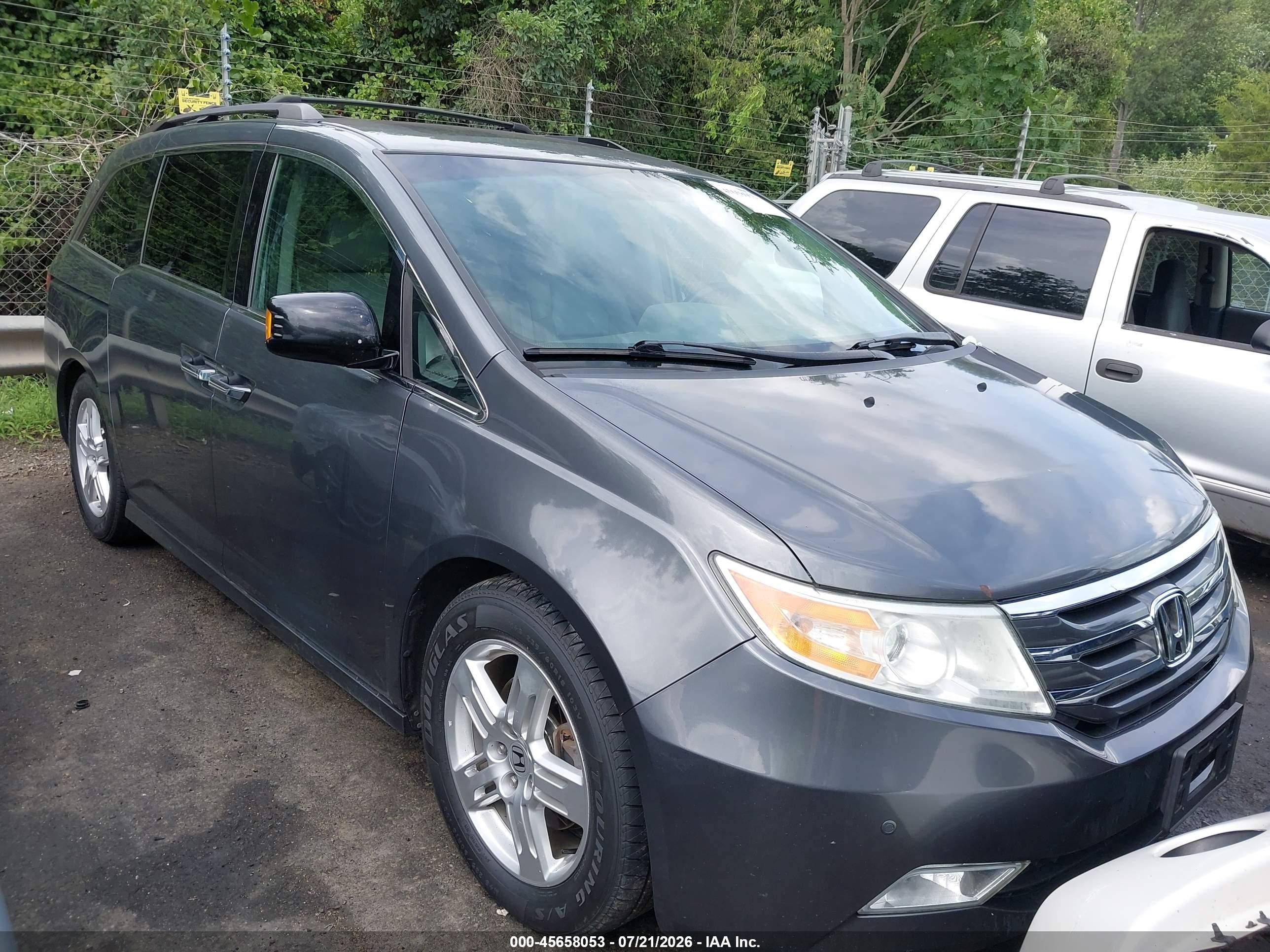 2013 Honda Odyssey Touring/touring Elite Серый vin: 5FNRL5H99DB056086