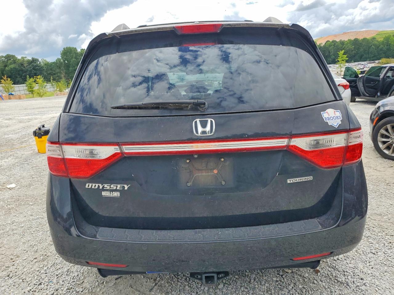 2013 Honda Odyssey Touring Black vin: 5FNRL5H99DB059487