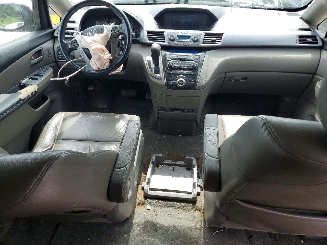 2013 Honda Odyssey Touring Black vin: 5FNRL5H99DB059487