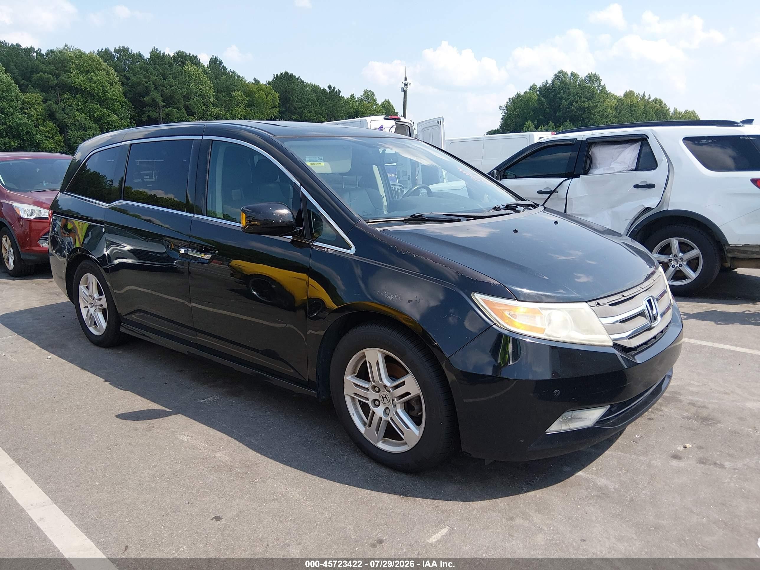 2013 Honda Odyssey Touring/touring Elite Black vin: 5FNRL5H99DB087337