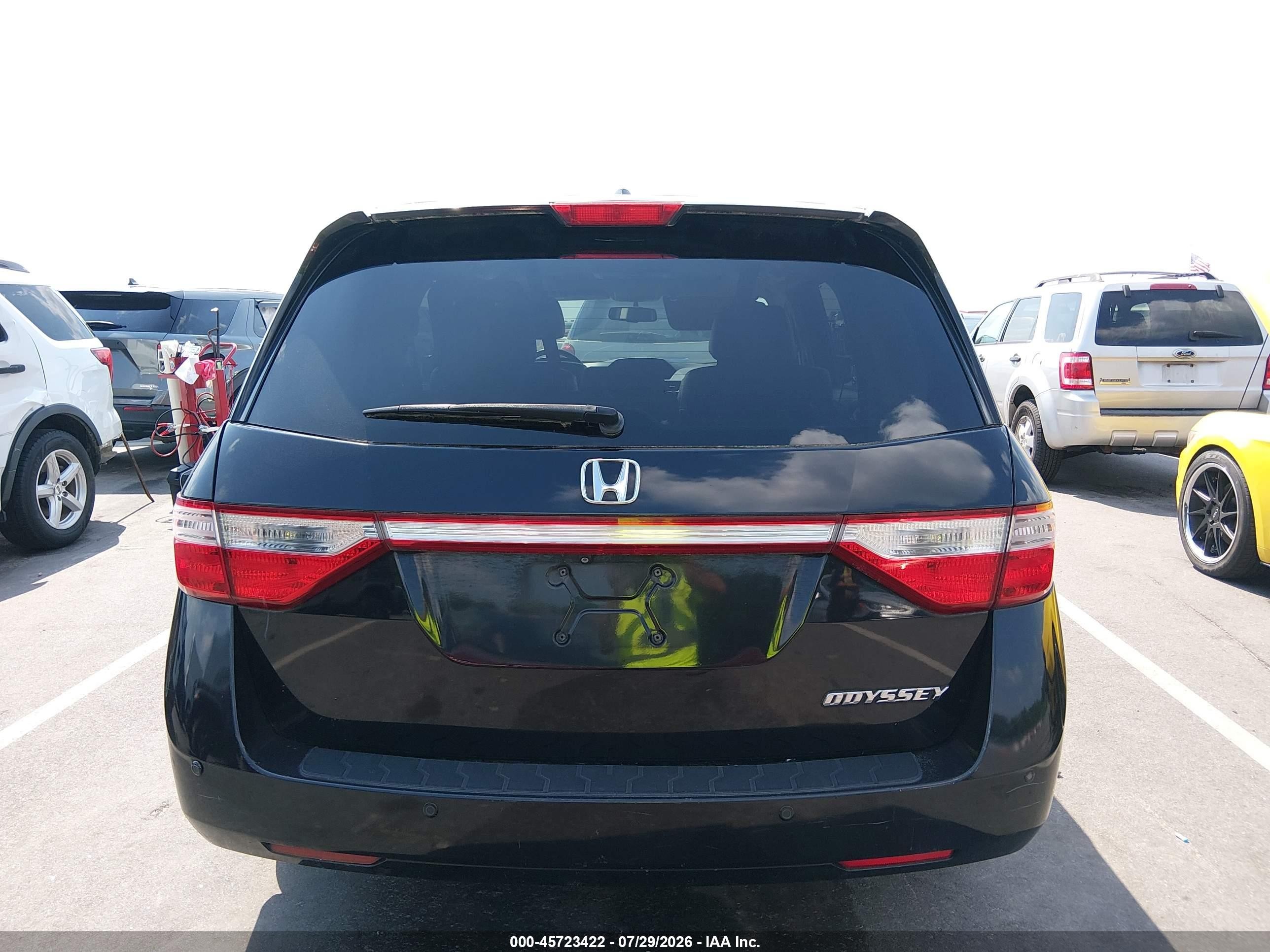 2013 Honda Odyssey Touring/touring Elite Black vin: 5FNRL5H99DB087337