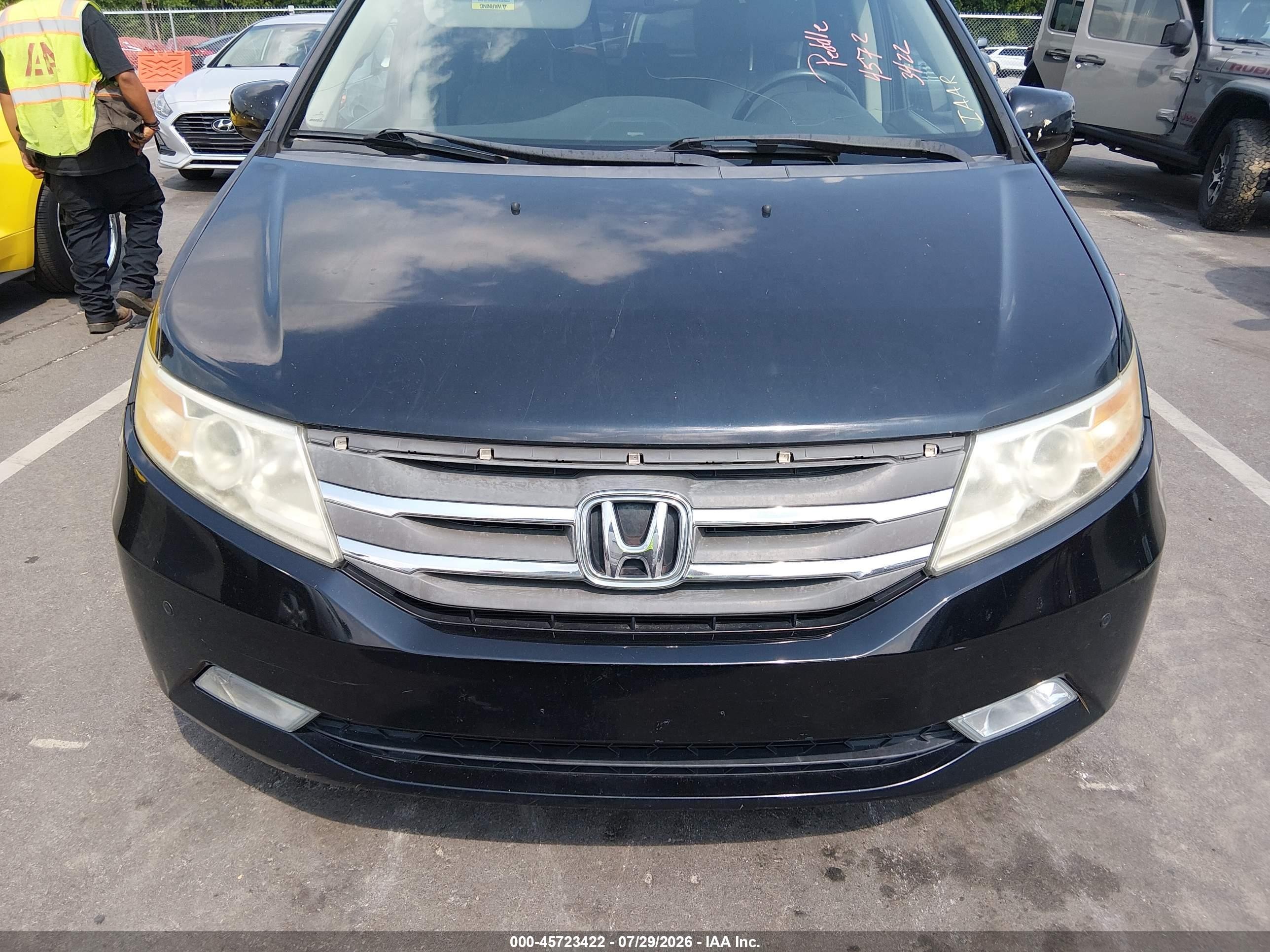 2013 Honda Odyssey Touring/touring Elite Black vin: 5FNRL5H99DB087337