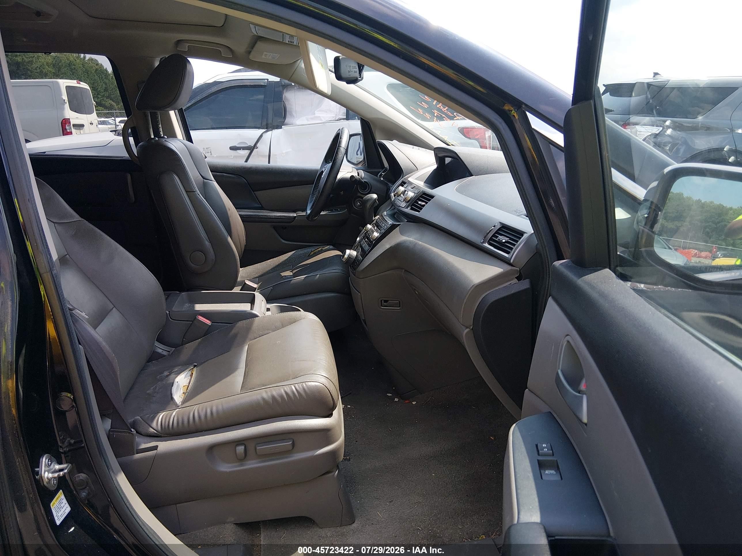 2013 Honda Odyssey Touring/touring Elite Black vin: 5FNRL5H99DB087337