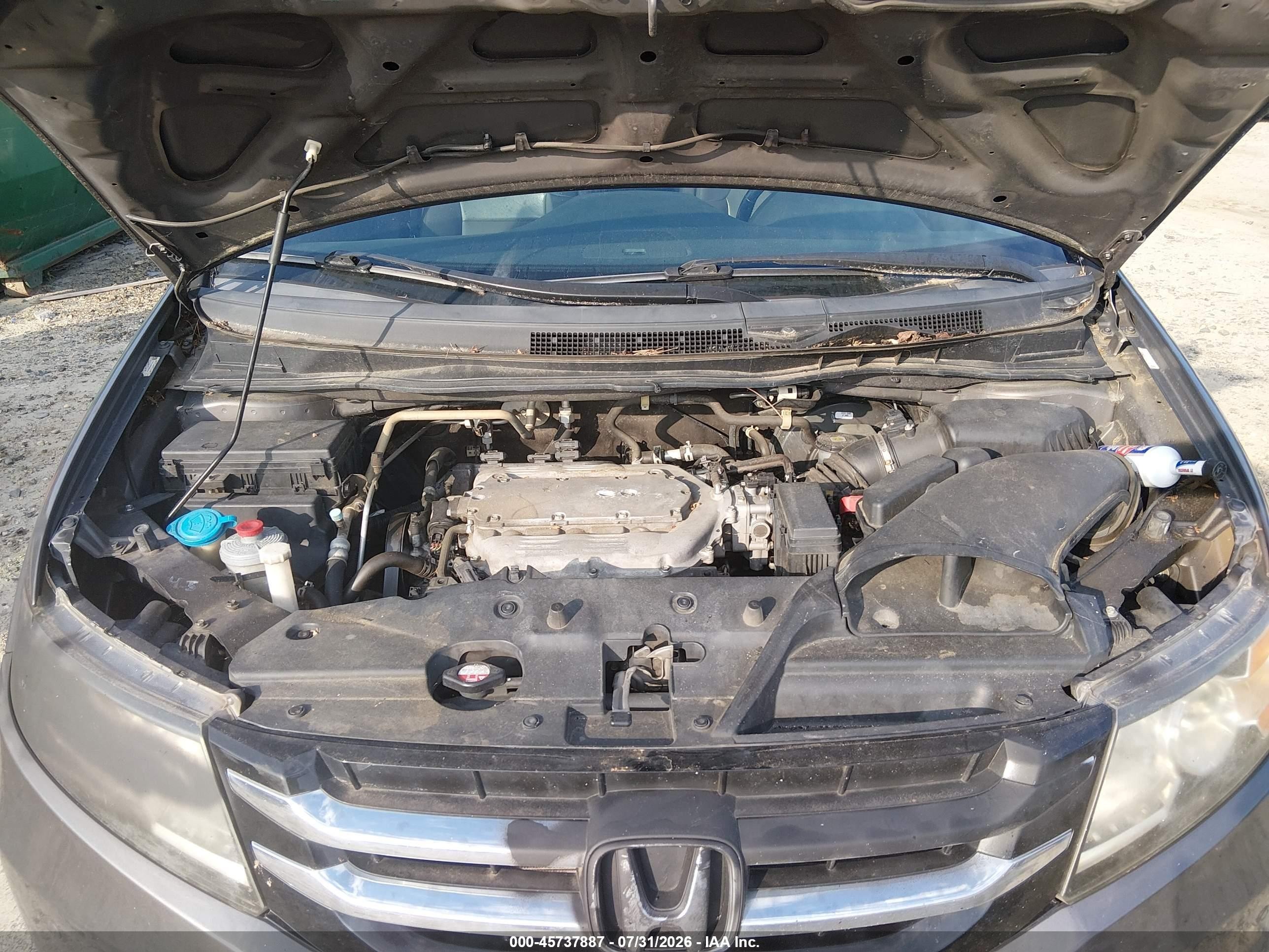 2014 Honda Odyssey Touring/touring Elite Gray vin: 5FNRL5H99EB004944