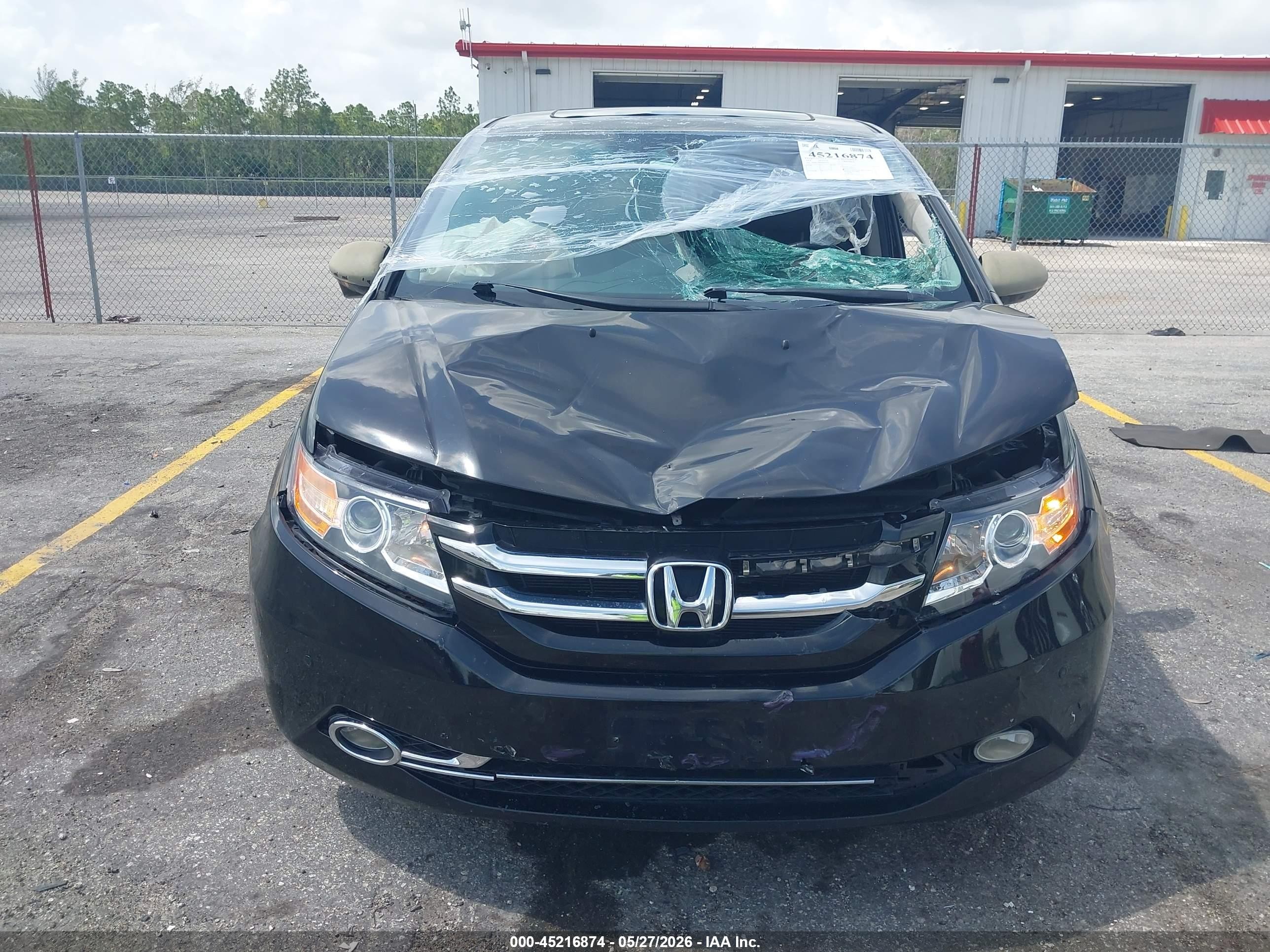 2014 Honda Odyssey Touring/touring Elite Black vin: 5FNRL5H99EB074993