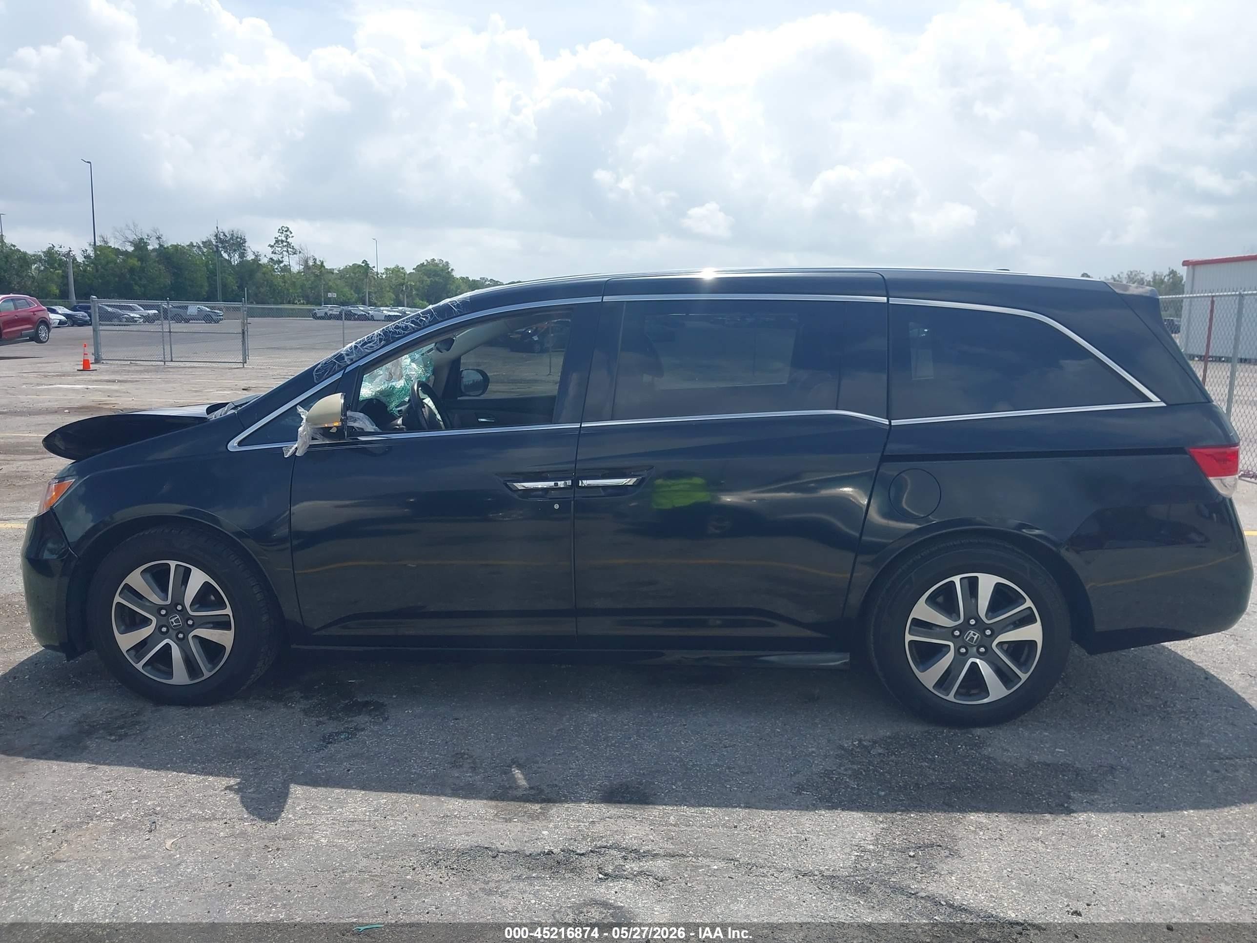 2014 Honda Odyssey Touring/touring Elite Black vin: 5FNRL5H99EB074993