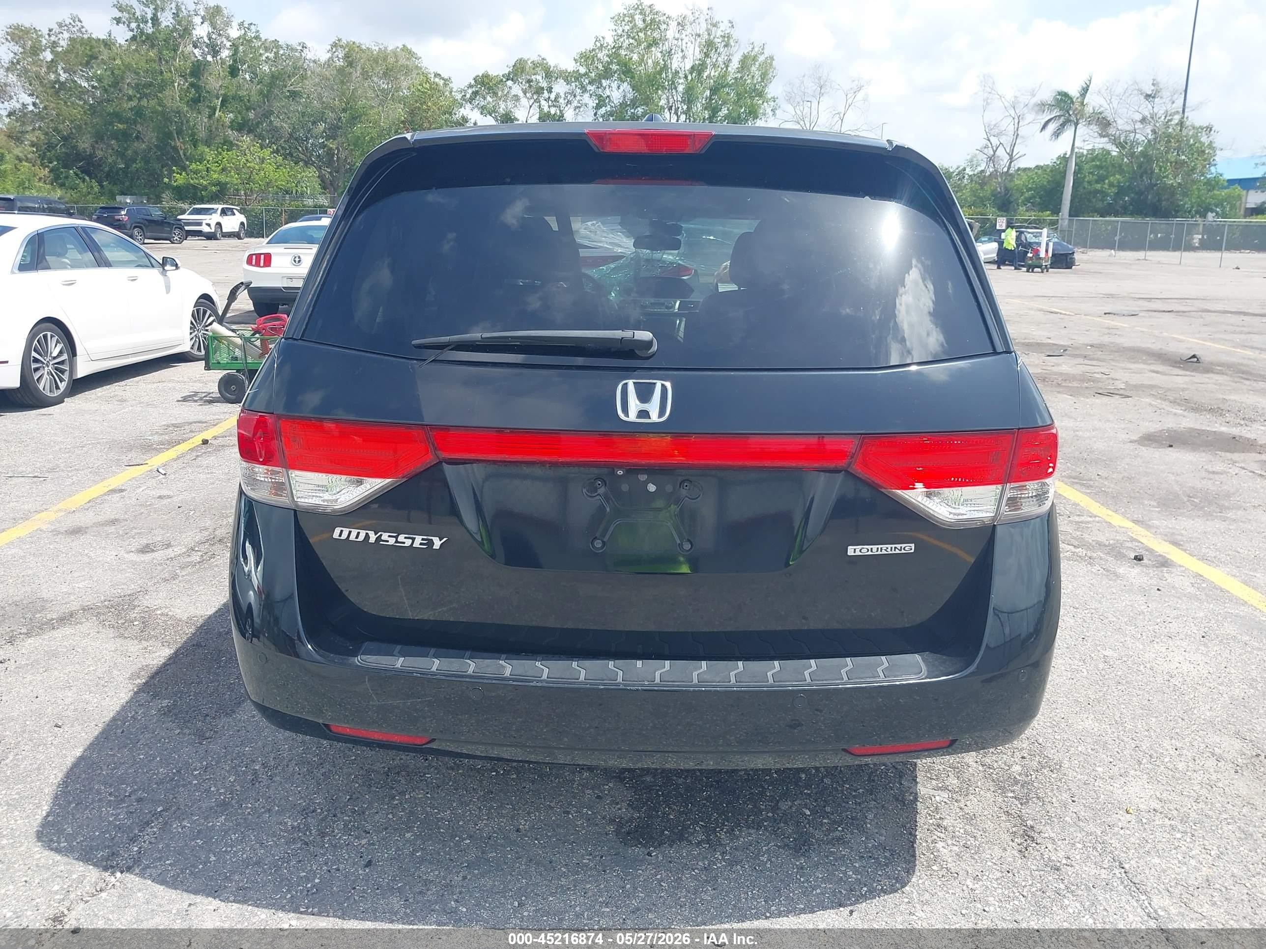 2014 Honda Odyssey Touring/touring Elite Black vin: 5FNRL5H99EB074993