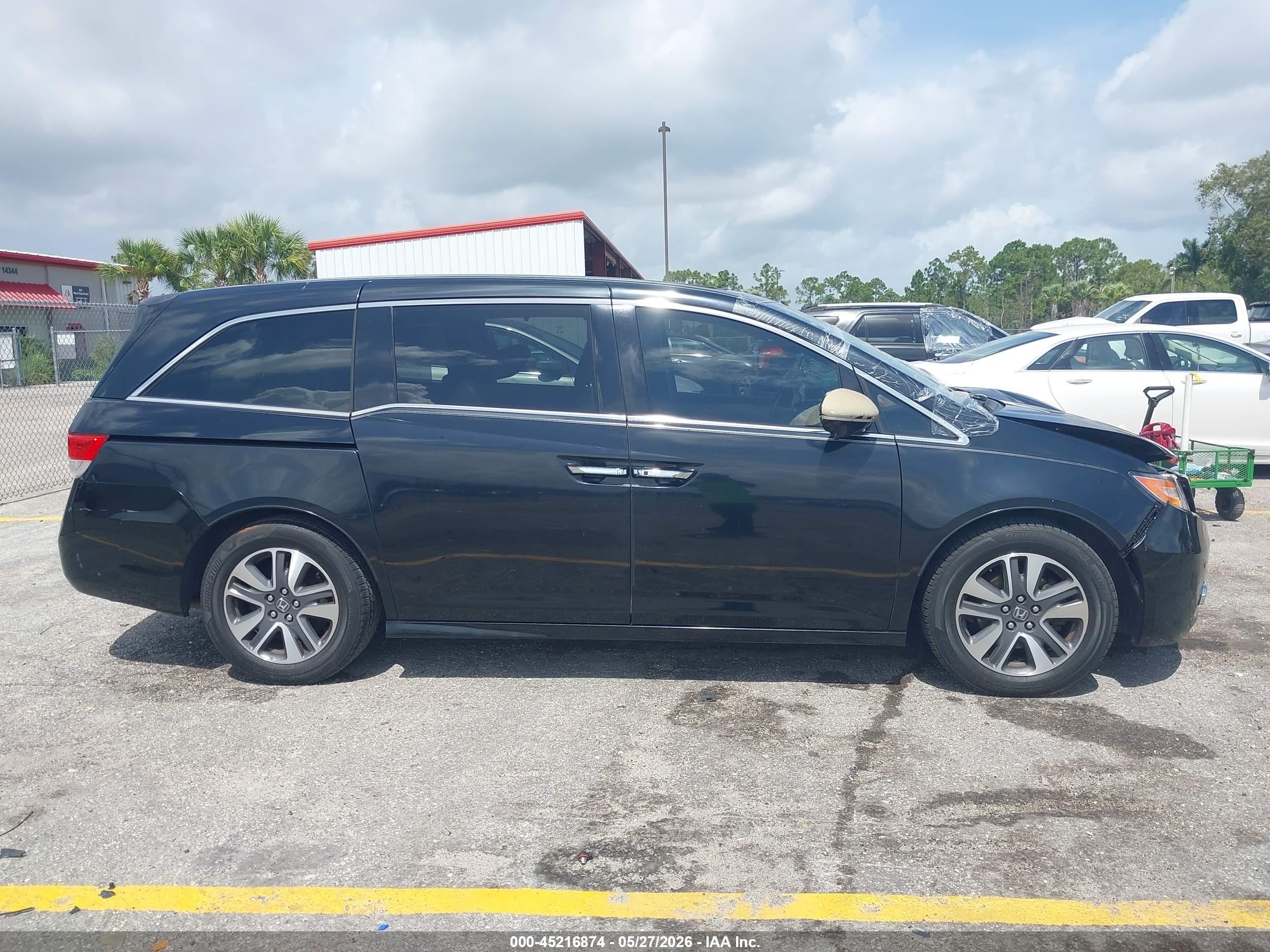 2014 Honda Odyssey Touring/touring Elite Black vin: 5FNRL5H99EB074993