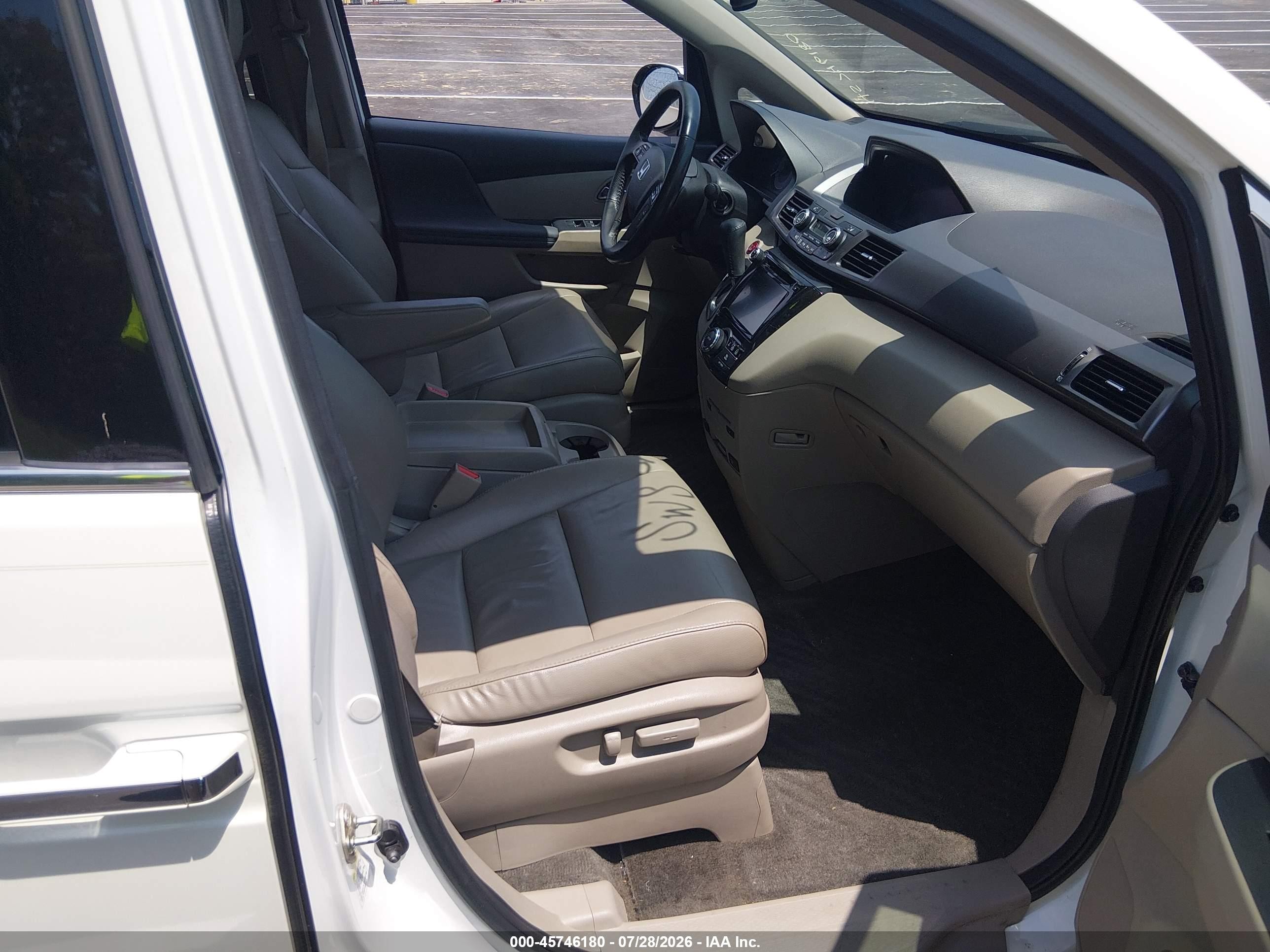 2015 Honda Odyssey Touring/touring Elite White vin: 5FNRL5H99FB006792