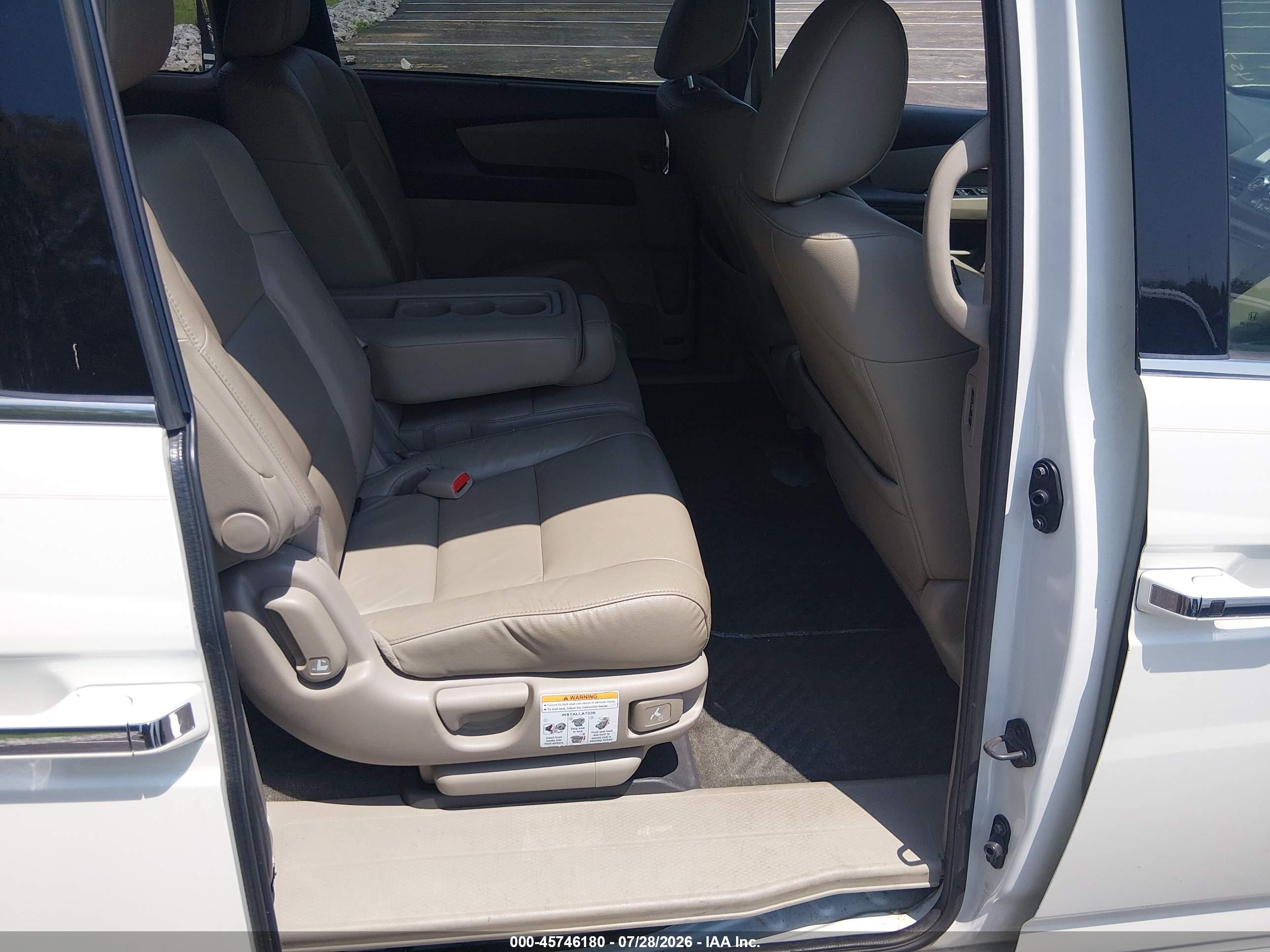 2015 Honda Odyssey Touring/touring Elite White vin: 5FNRL5H99FB006792