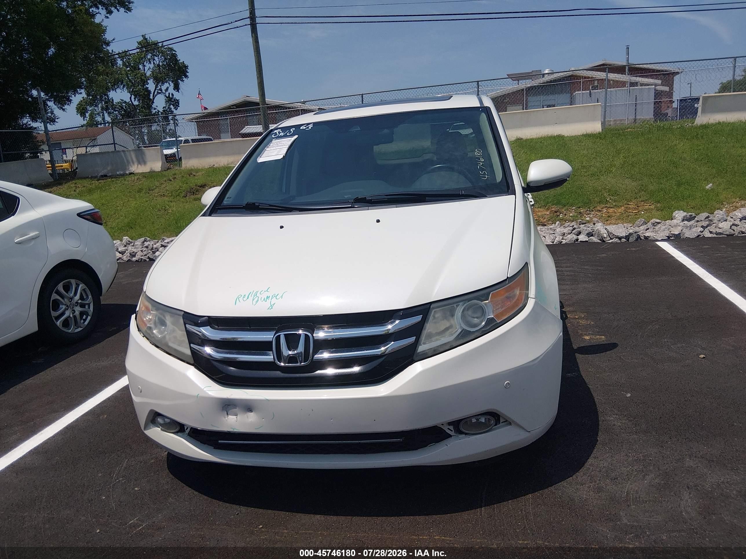 2015 Honda Odyssey Touring/touring Elite White vin: 5FNRL5H99FB006792