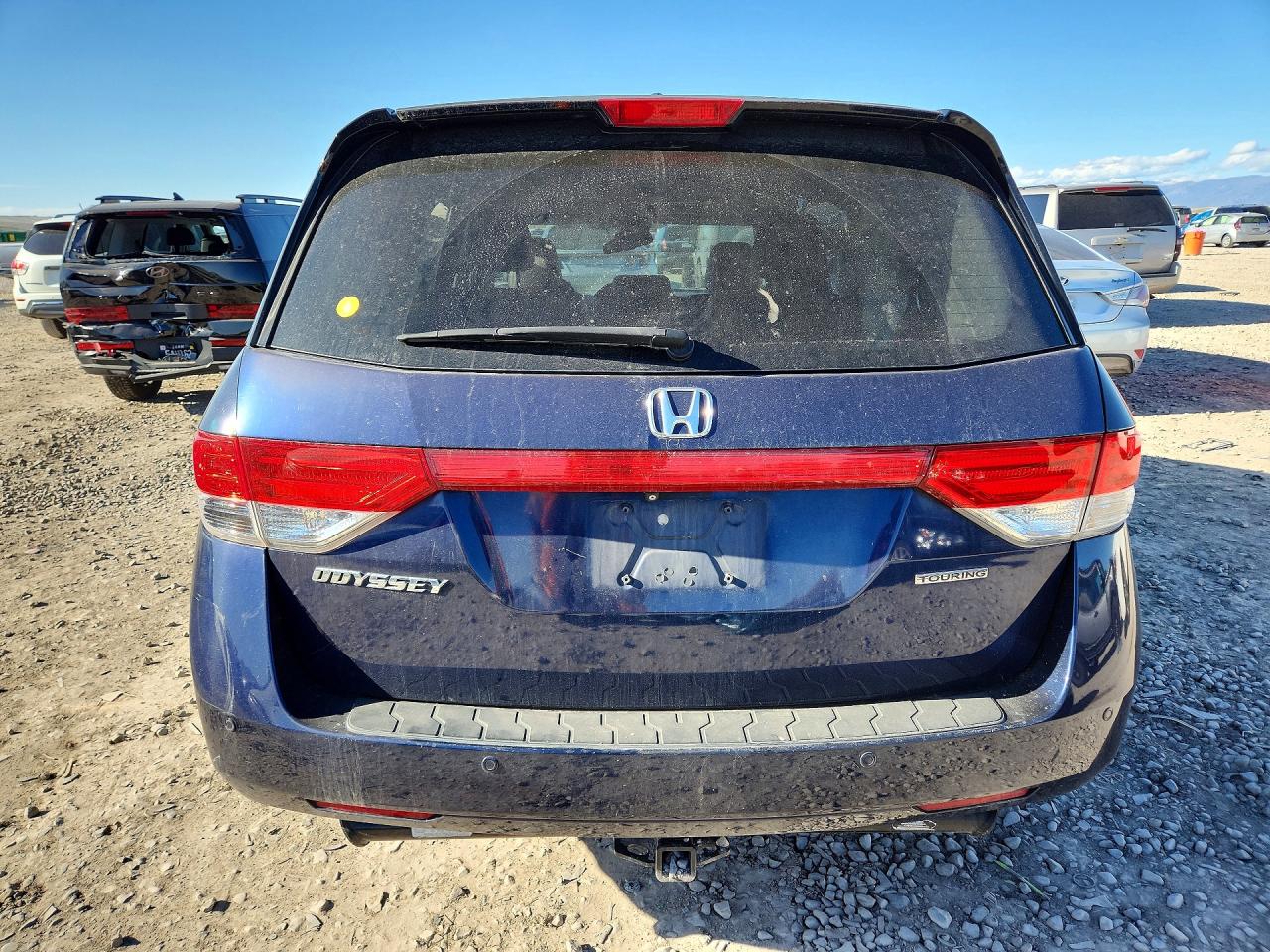 2015 Honda Odyssey Touring Blue vin: 5FNRL5H99FB013449
