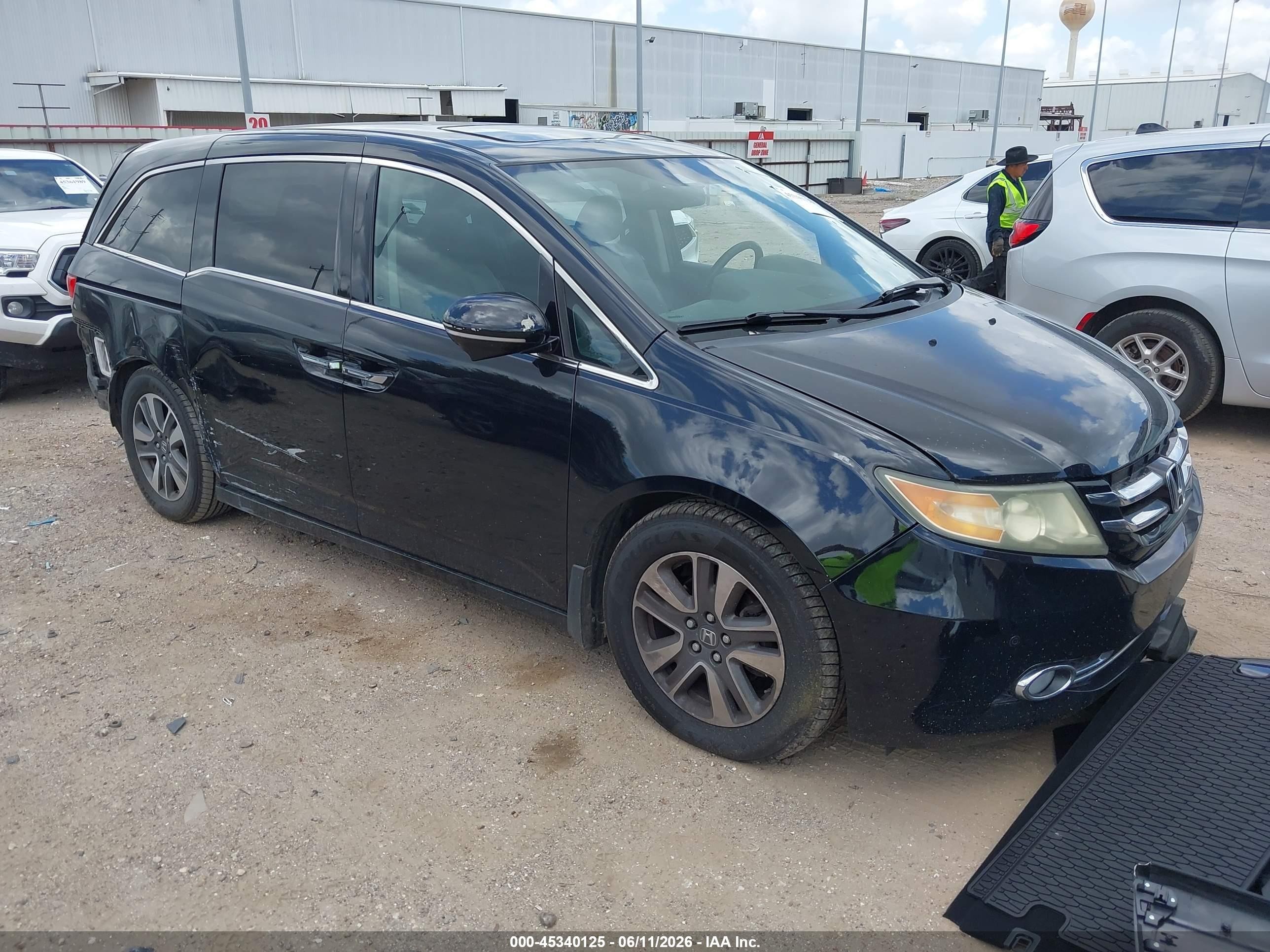 2015 Honda Odyssey Touring/touring Elite Black vin: 5FNRL5H99FB015248