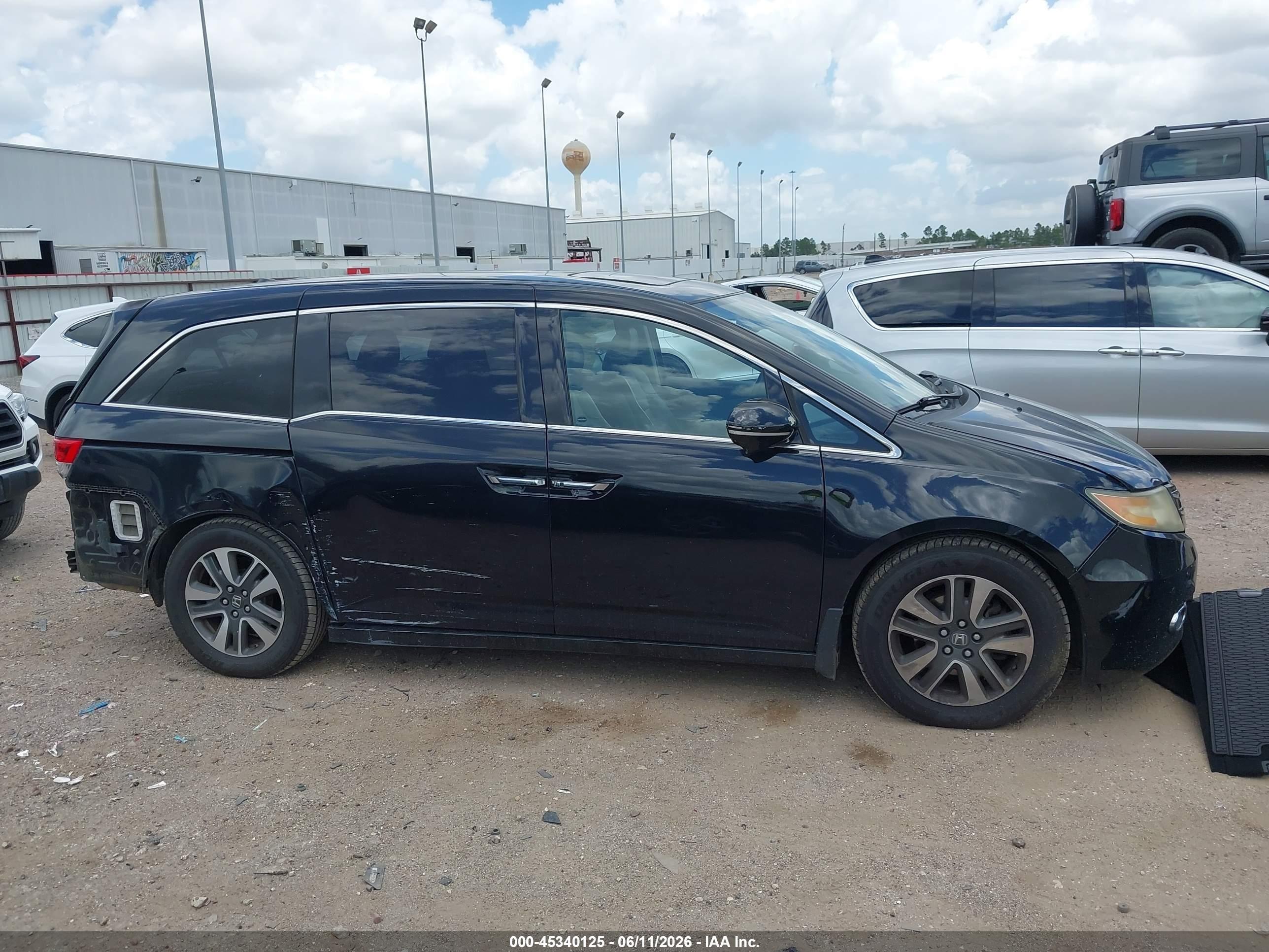 2015 Honda Odyssey Touring/touring Elite Black vin: 5FNRL5H99FB015248