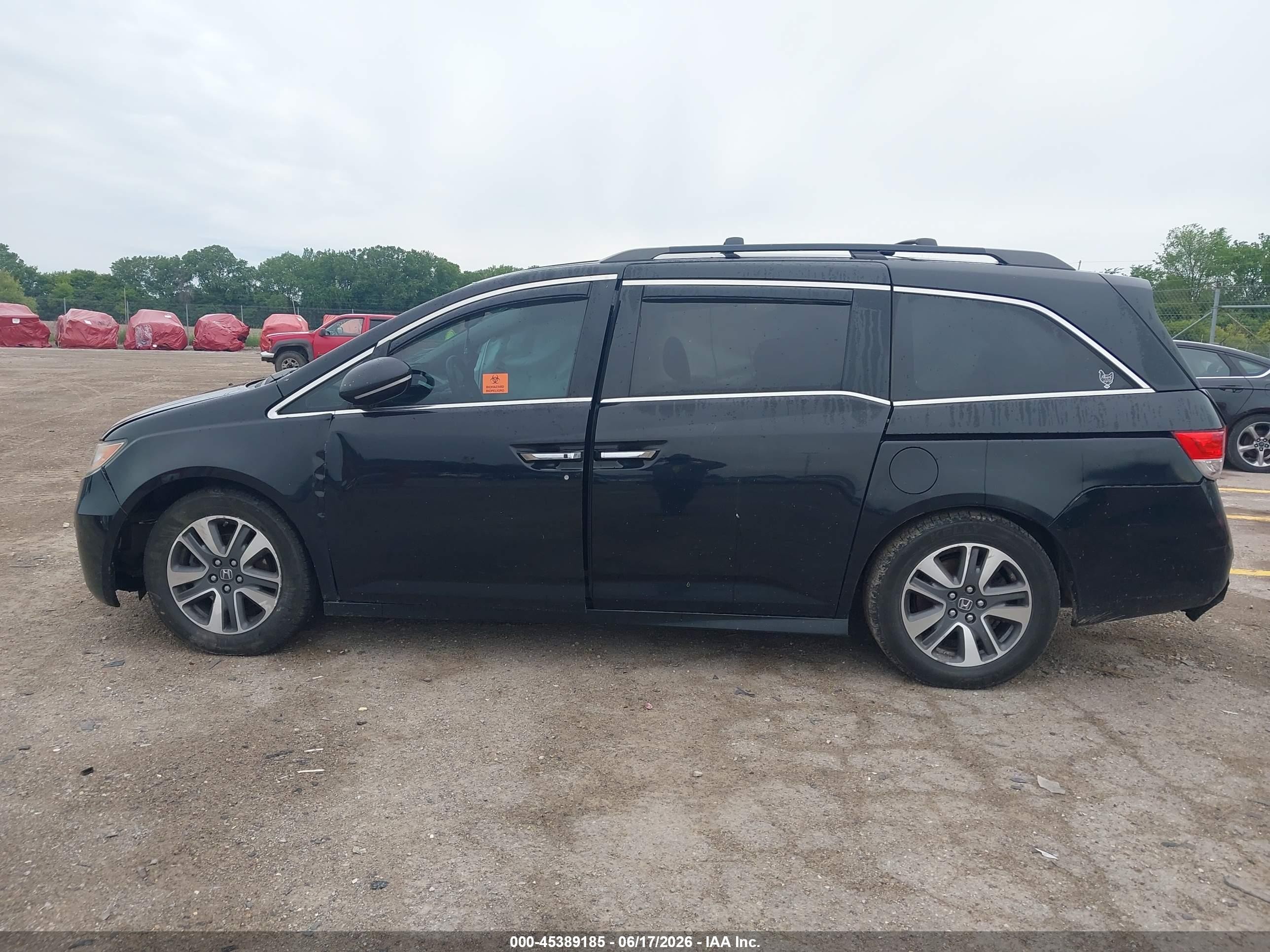 2015 Honda Odyssey Touring/touring Elite Черный vin: 5FNRL5H99FB039422
