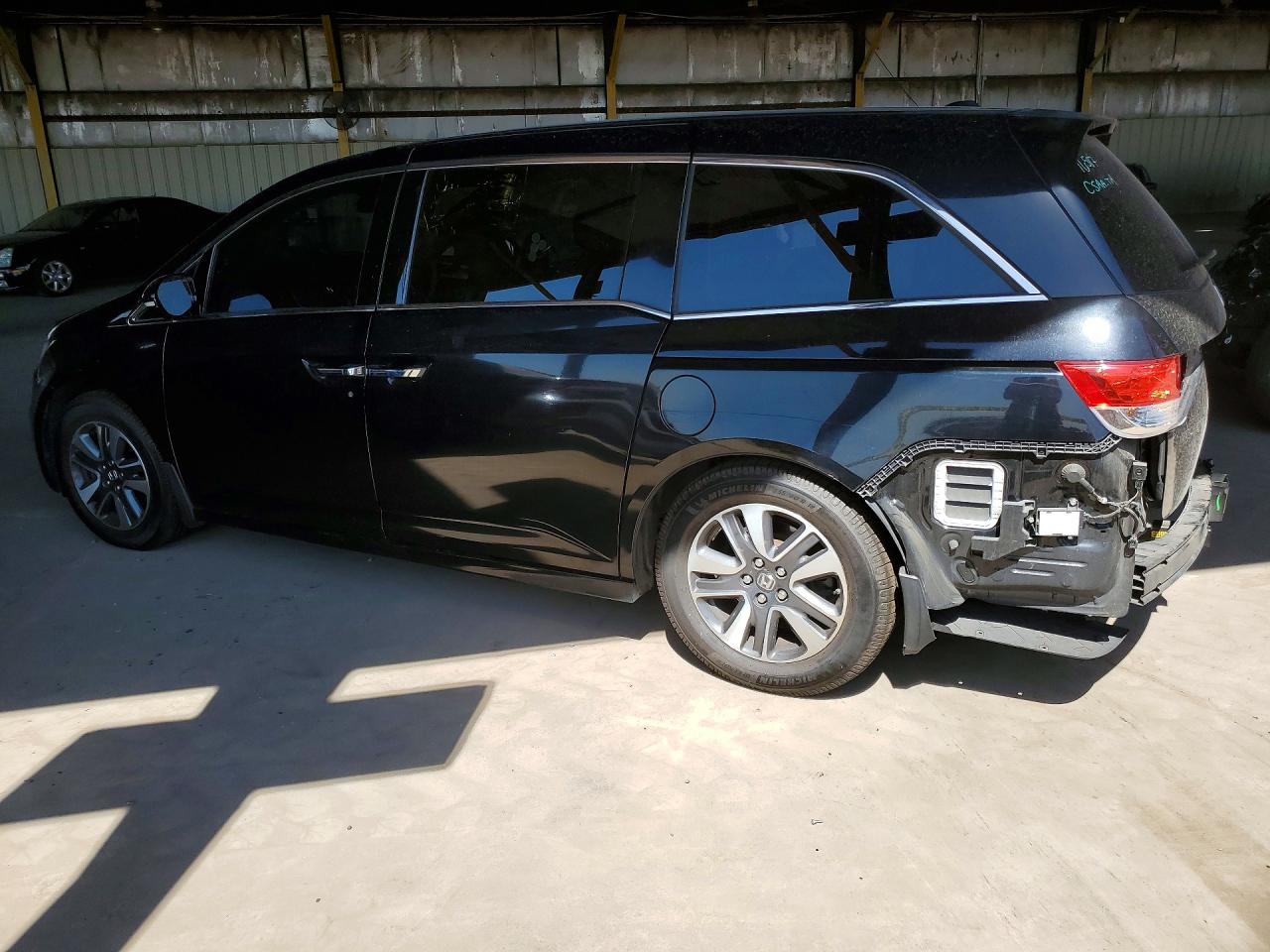 2015 Honda Odyssey Touring Black vin: 5FNRL5H99FB058794
