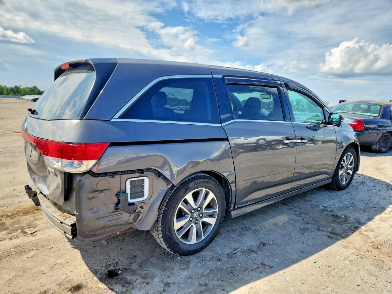 2015 Honda Odyssey Touring Gray vin: 5FNRL5H99FB112871