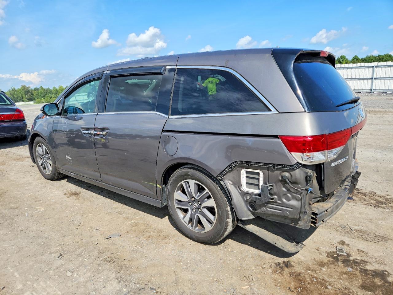2015 Honda Odyssey Touring Gray vin: 5FNRL5H99FB112871