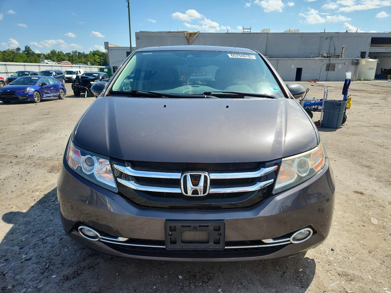 2015 Honda Odyssey Touring Gray vin: 5FNRL5H99FB112871