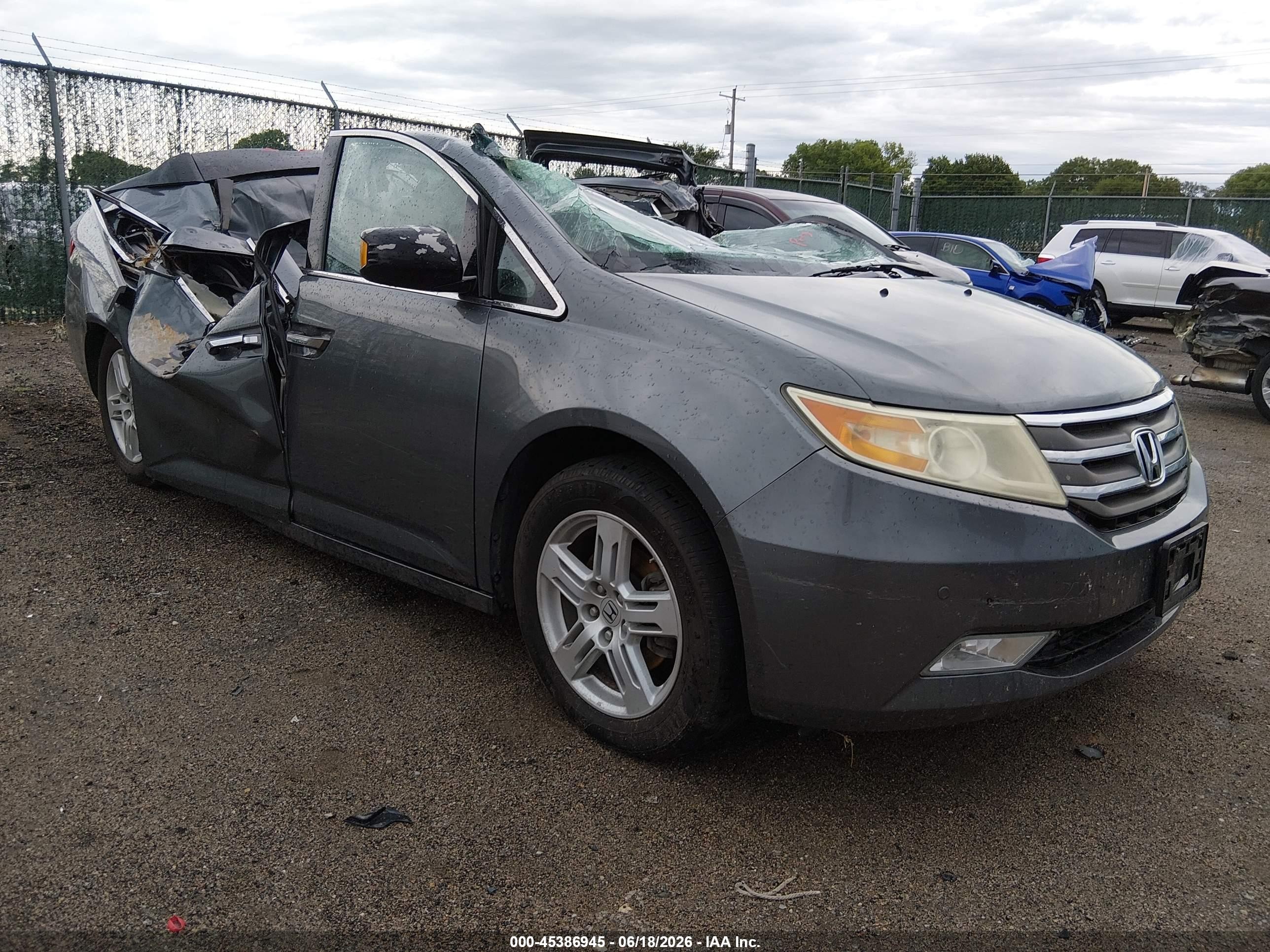 2011 Honda Odyssey Touring/touring Elite Синий vin: 5FNRL5H9XBB026298