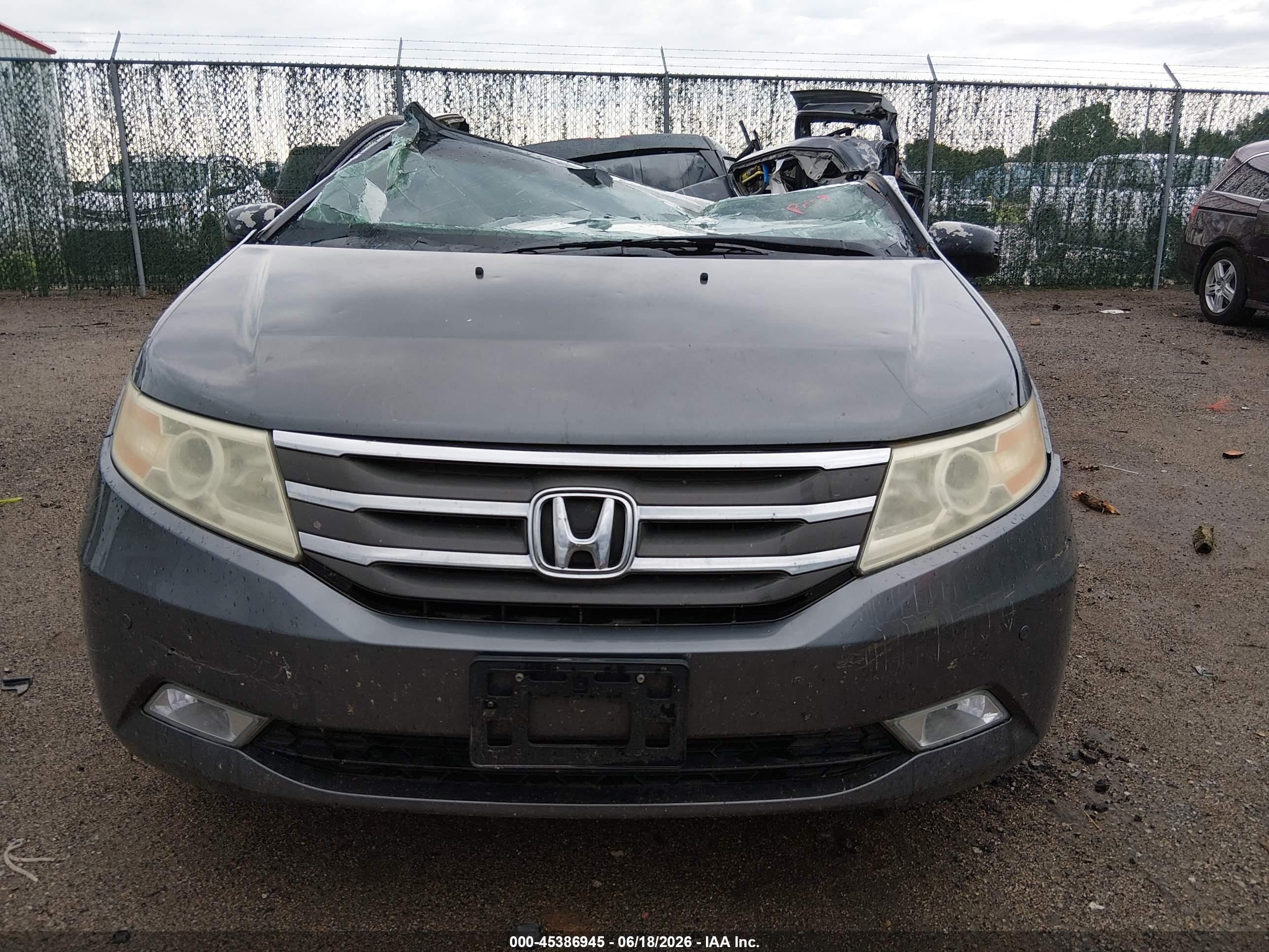 2011 Honda Odyssey Touring/touring Elite Синий vin: 5FNRL5H9XBB026298