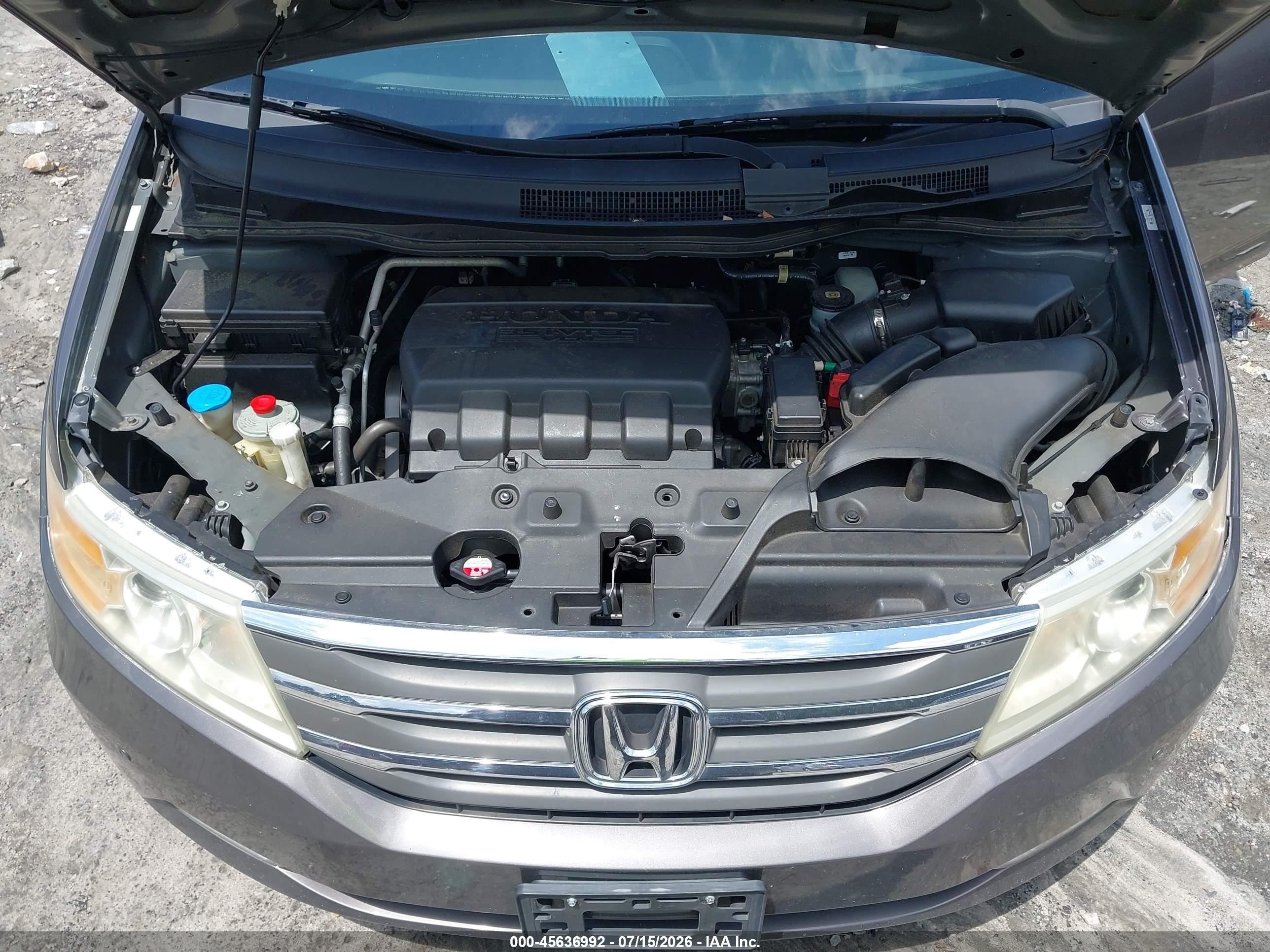 2011 Honda Odyssey Touring/touring Elite Gray vin: 5FNRL5H9XBB031923