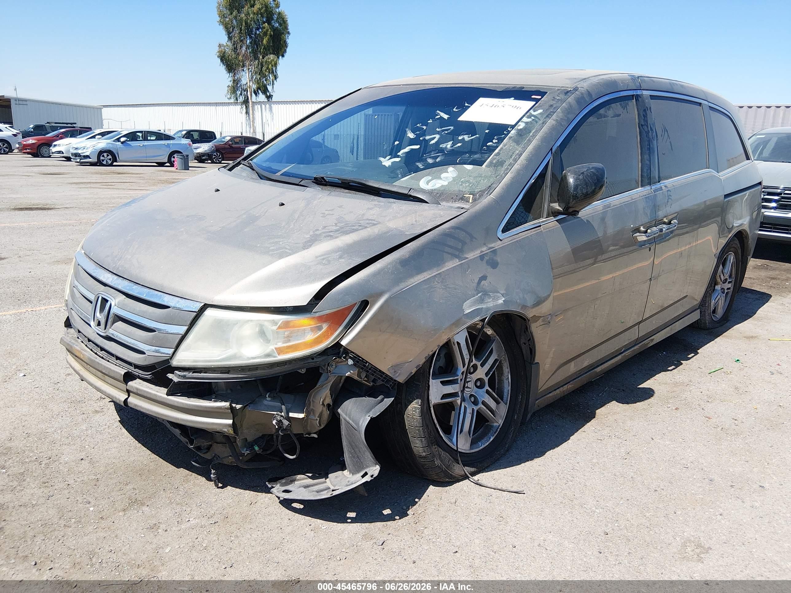 2011 Honda Odyssey Touring/touring Elite Brown vin: 5FNRL5H9XBB092852