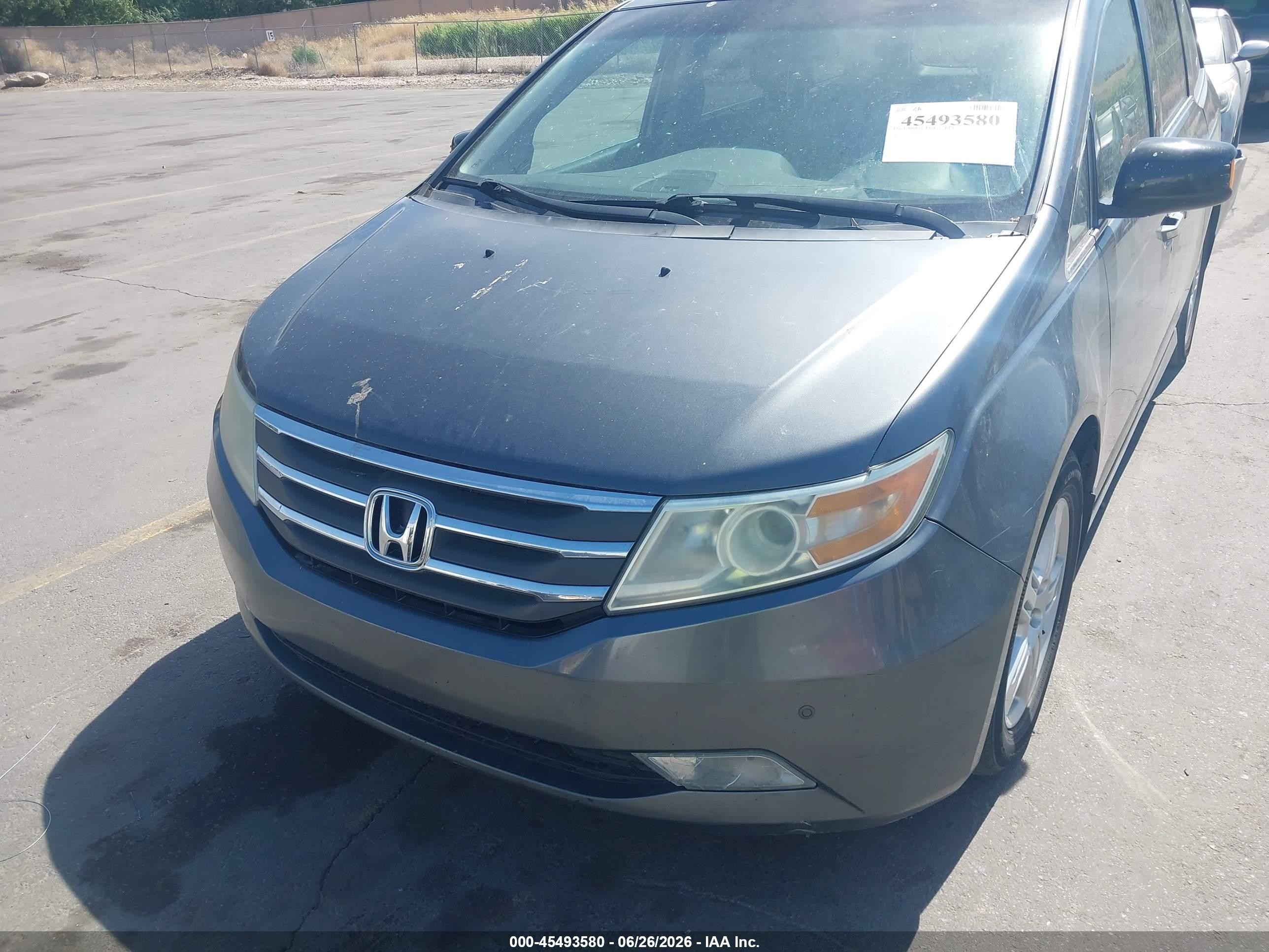 2012 Honda Odyssey Touring/touring Elite Blue vin: 5FNRL5H9XCB028277