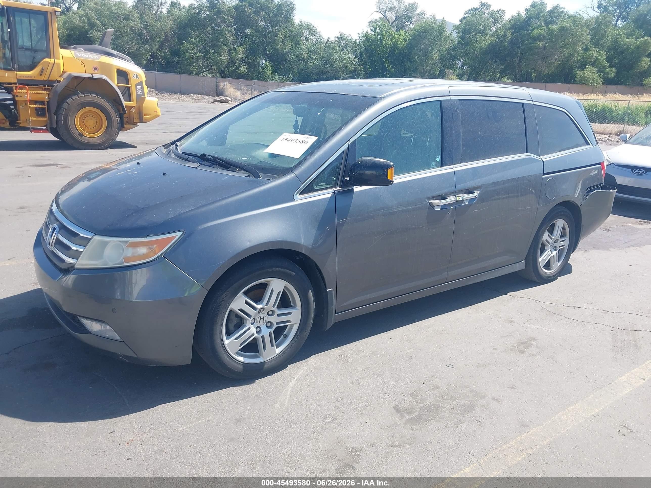 2012 Honda Odyssey Touring/touring Elite Blue vin: 5FNRL5H9XCB028277