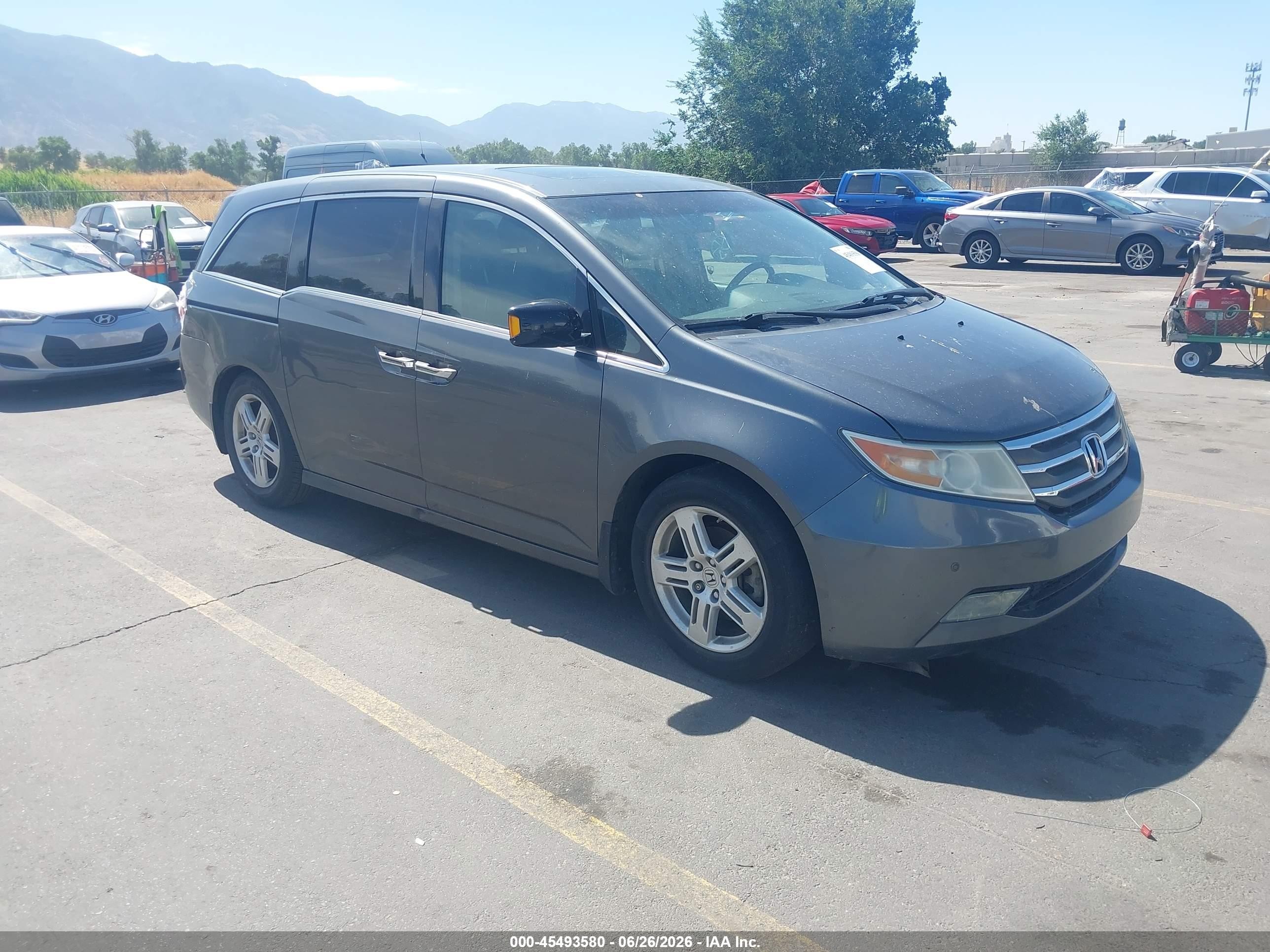 2012 Honda Odyssey Touring/touring Elite Blue vin: 5FNRL5H9XCB028277