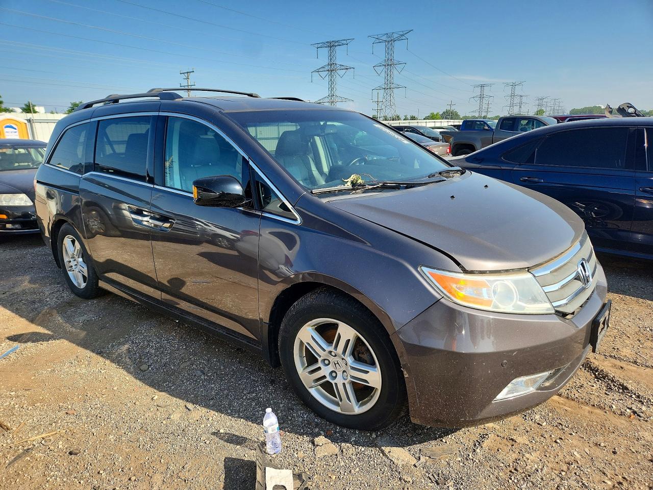 2012 Honda Odyssey Touring Gray vin: 5FNRL5H9XCB077639