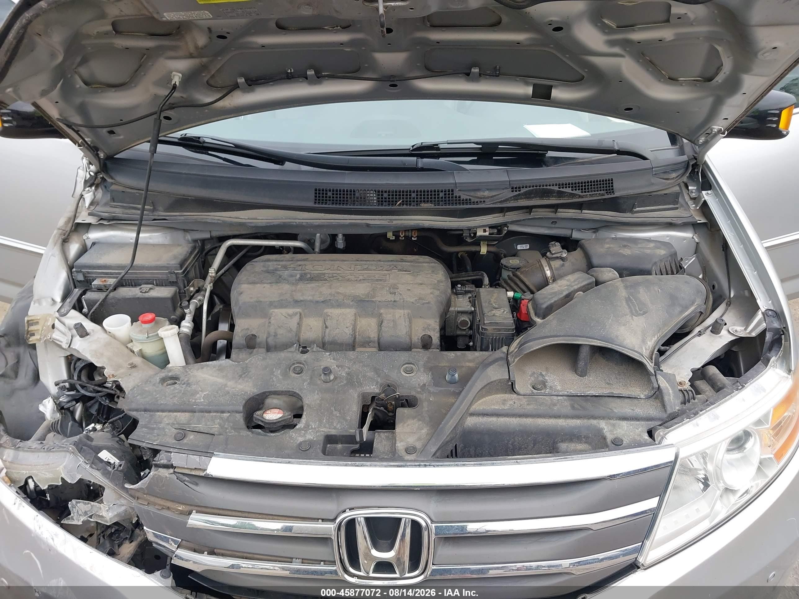 2012 Honda Odyssey Touring/touring Elite Silver vin: 5FNRL5H9XCB109912