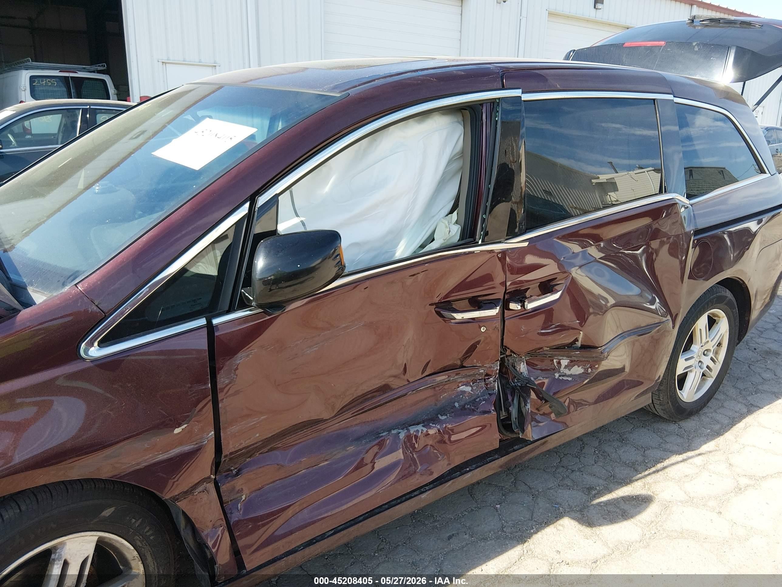 2012 Honda Odyssey Touring/touring Elite Темно-бордовый vin: 5FNRL5H9XCB112521