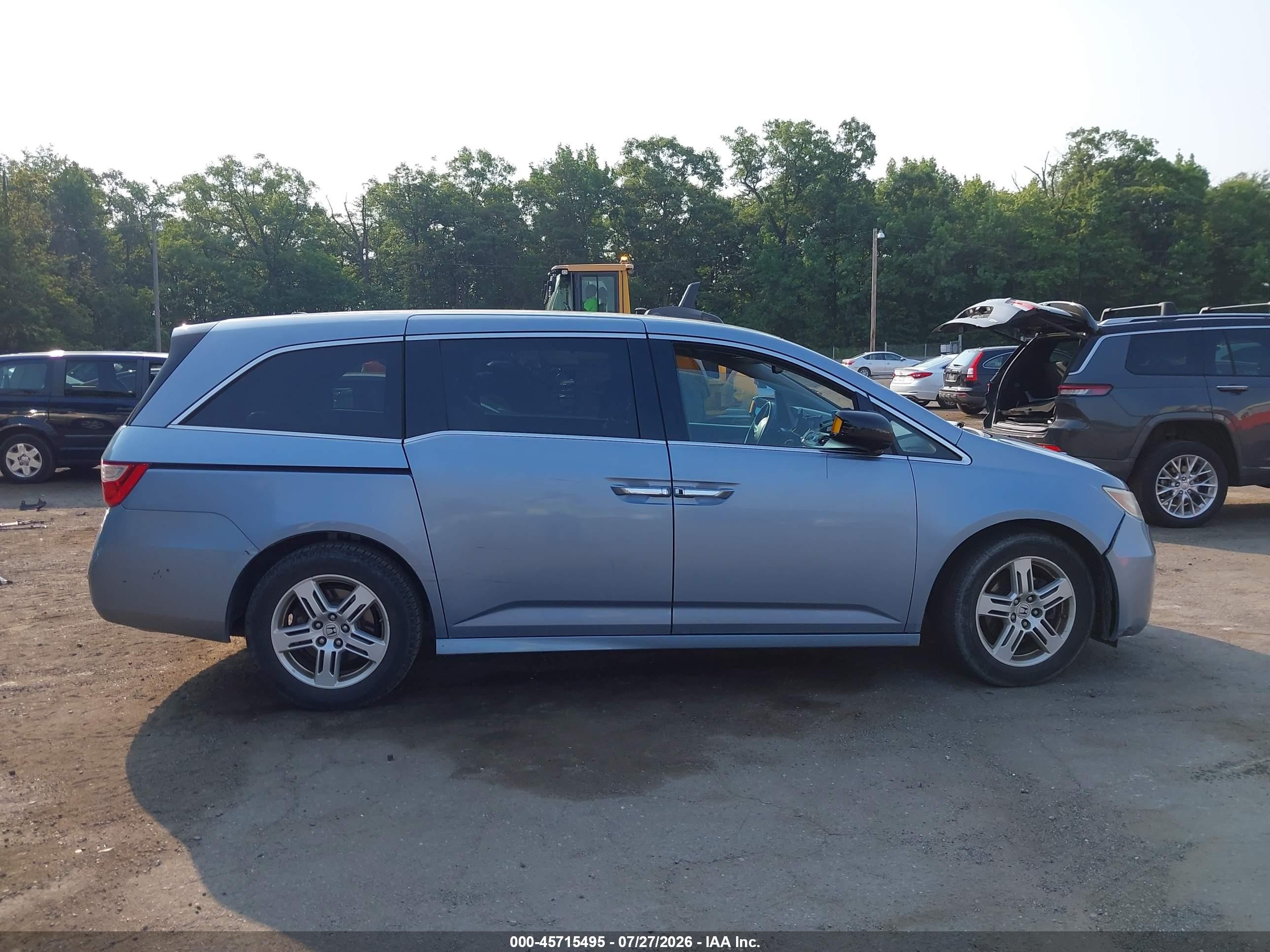 2012 Honda Odyssey Touring/touring Elite Light Blue vin: 5FNRL5H9XCB145356