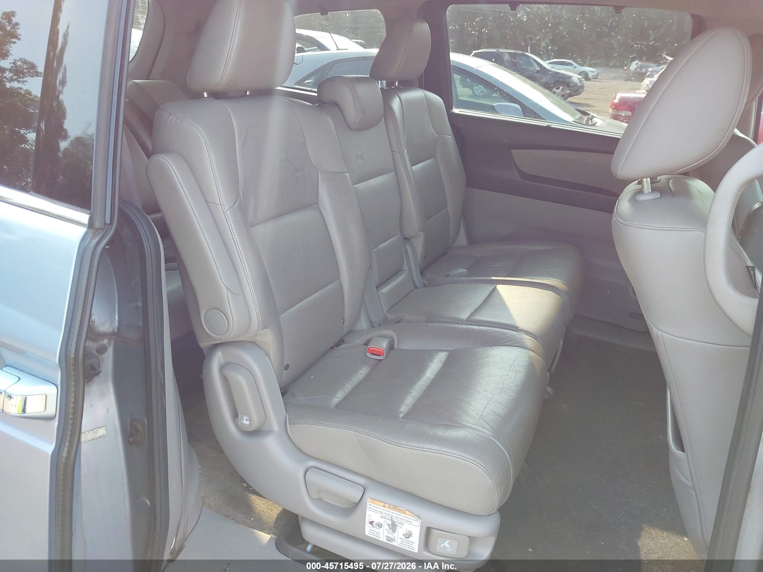 2012 Honda Odyssey Touring/touring Elite Light Blue vin: 5FNRL5H9XCB145356