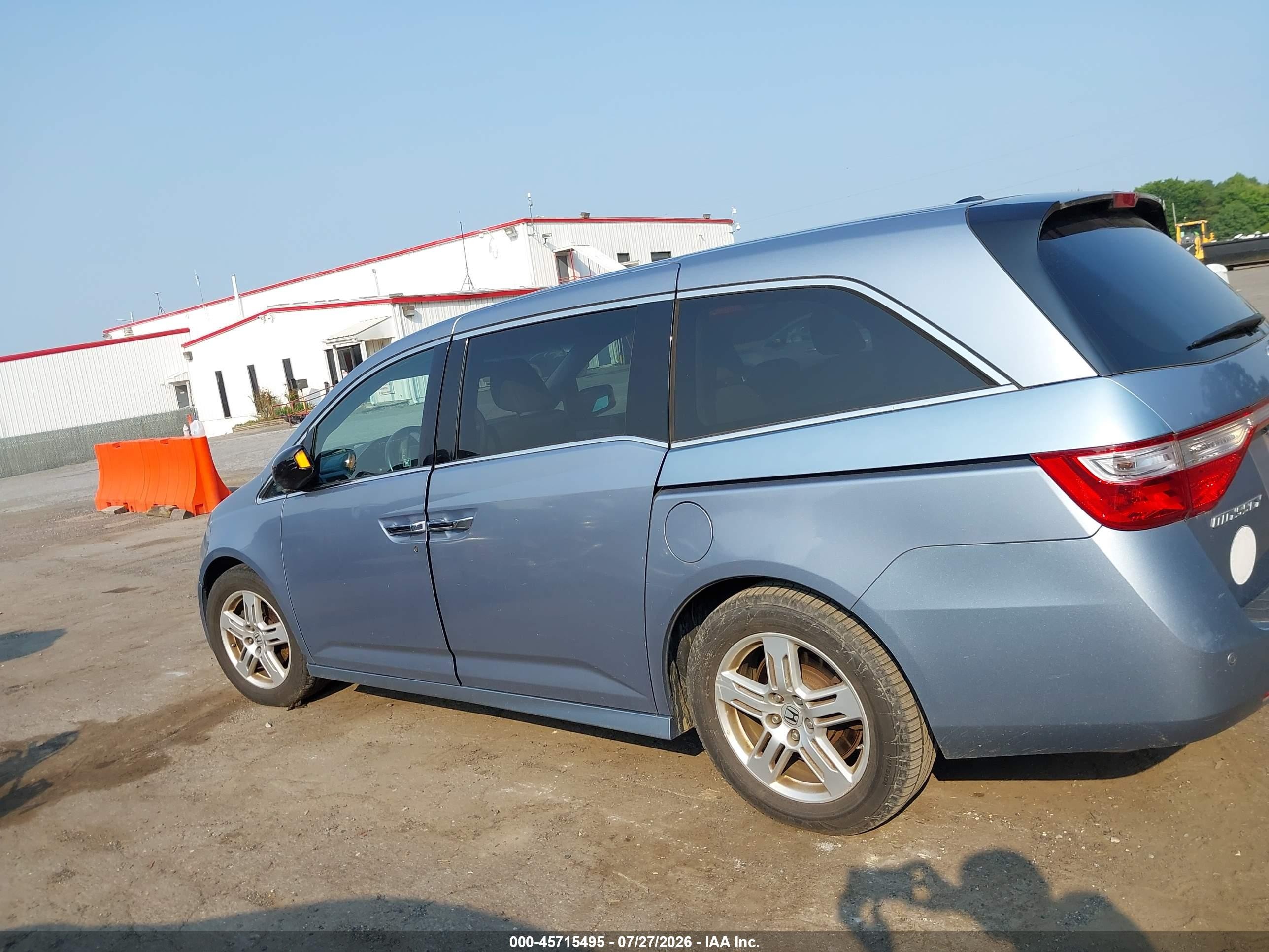 2012 Honda Odyssey Touring/touring Elite Light Blue vin: 5FNRL5H9XCB145356