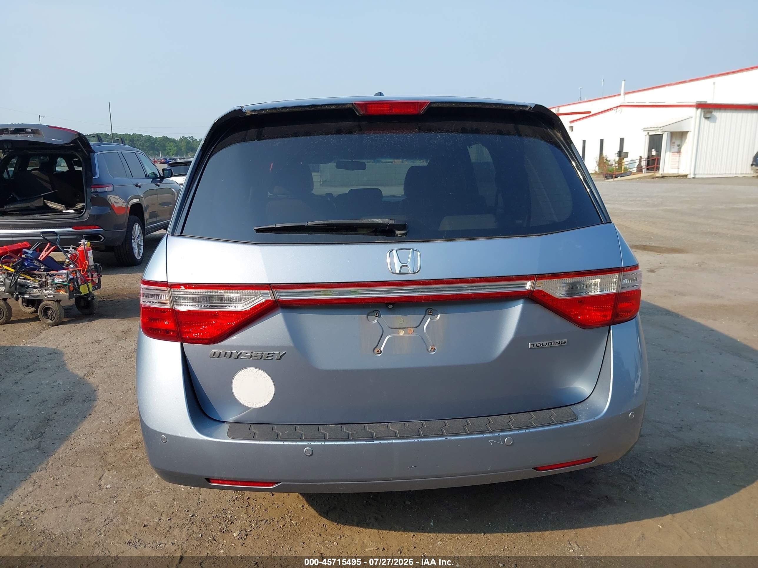 2012 Honda Odyssey Touring/touring Elite Light Blue vin: 5FNRL5H9XCB145356