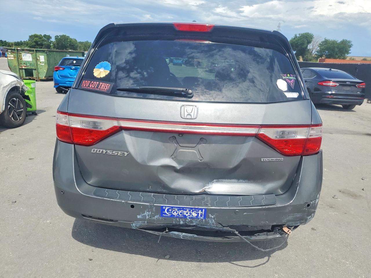 2013 Honda Odyssey Touring Серый vin: 5FNRL5H9XDB009987