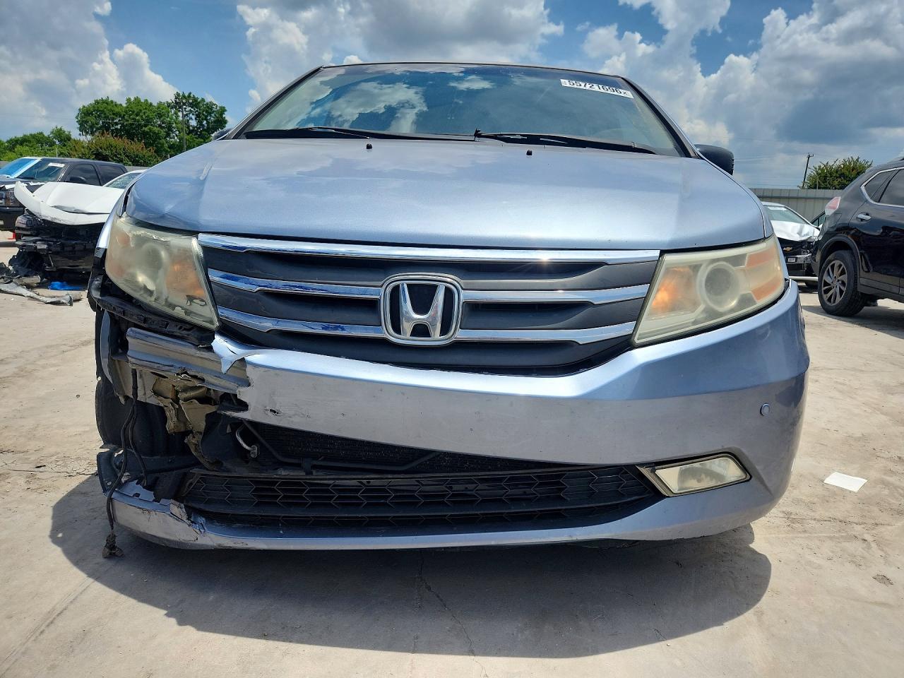 2013 Honda Odyssey Touring Blue vin: 5FNRL5H9XDB015420