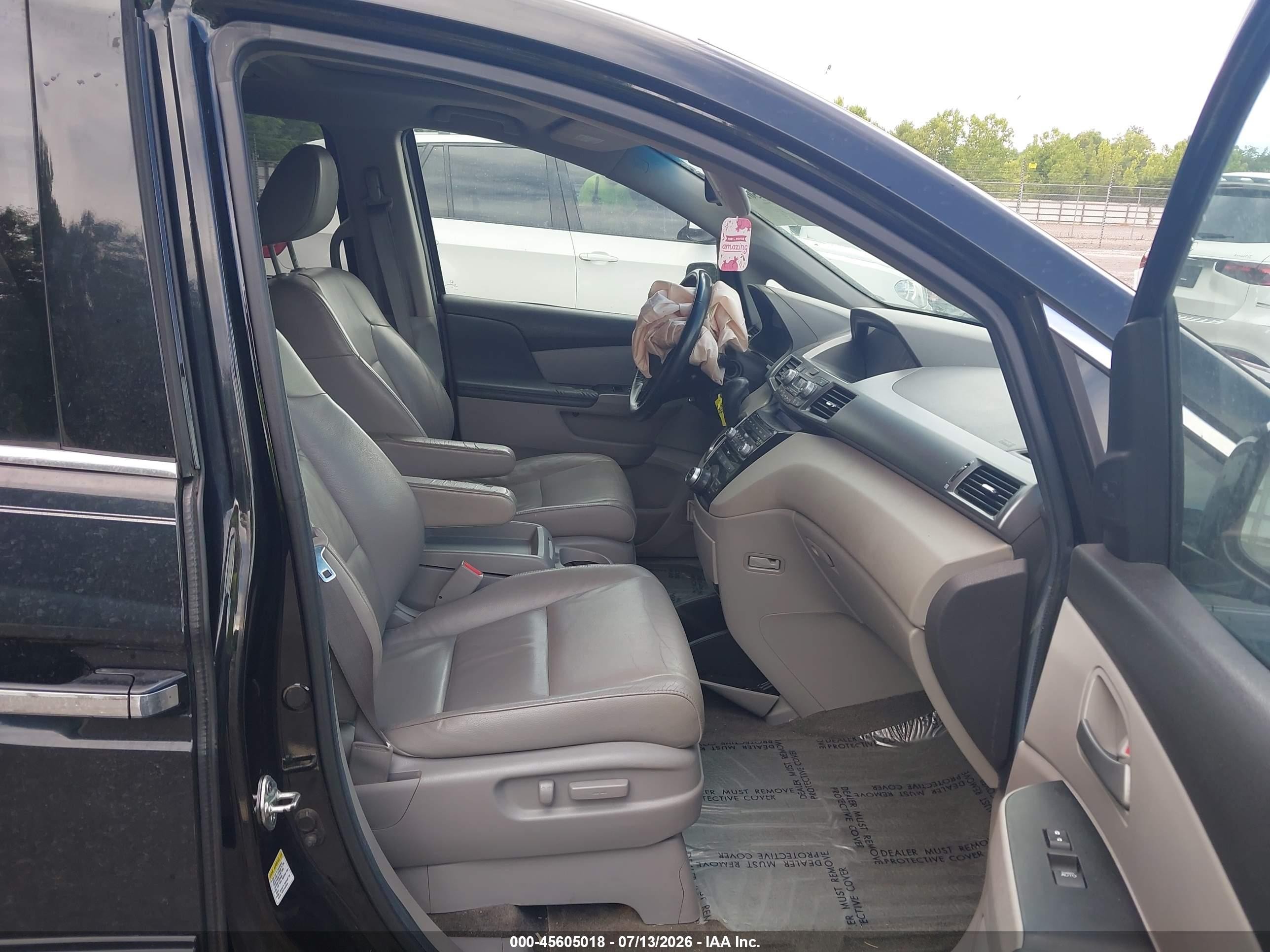 2013 Honda Odyssey Touring/touring Elite Black vin: 5FNRL5H9XDB022996