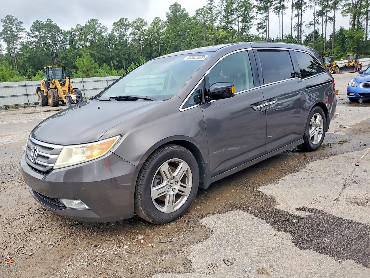 2013 Honda Odyssey Touring Gray vin: 5FNRL5H9XDB034985